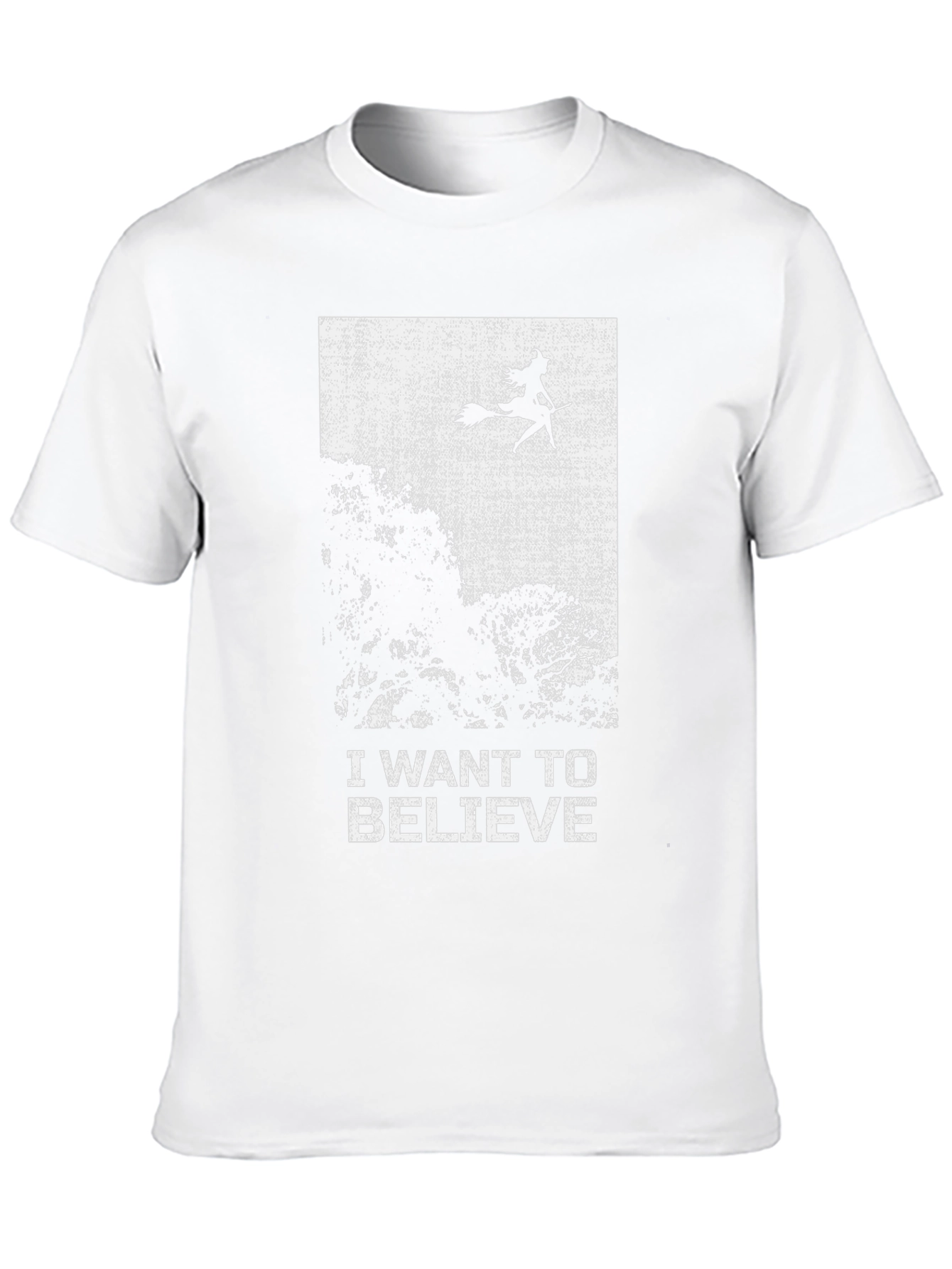 Black I Want To Believe Witch T-Shirt - Spooky Season Tee view 10