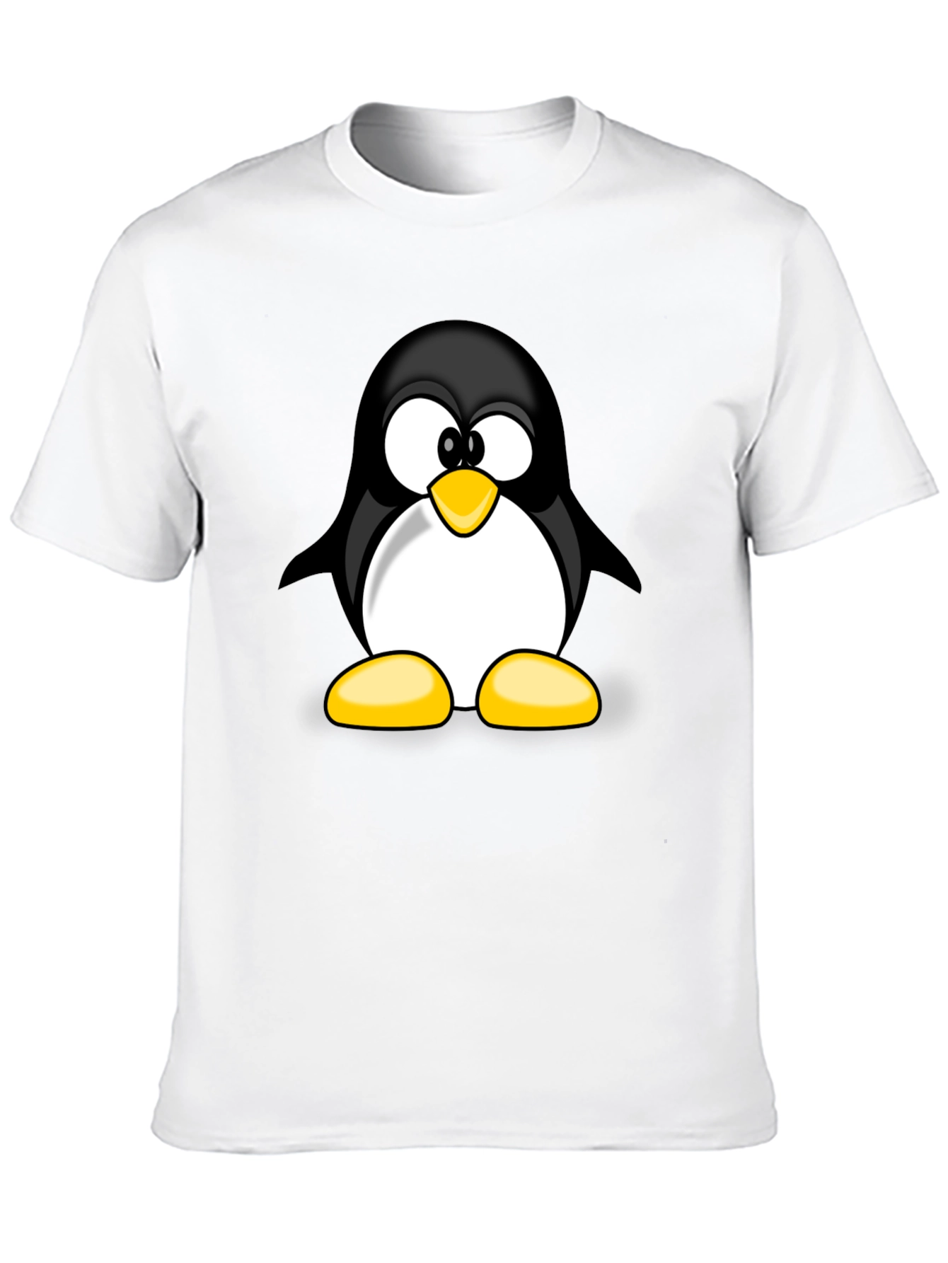 Black Penguin Graphic T-Shirt - Black Cotton Tee view 10