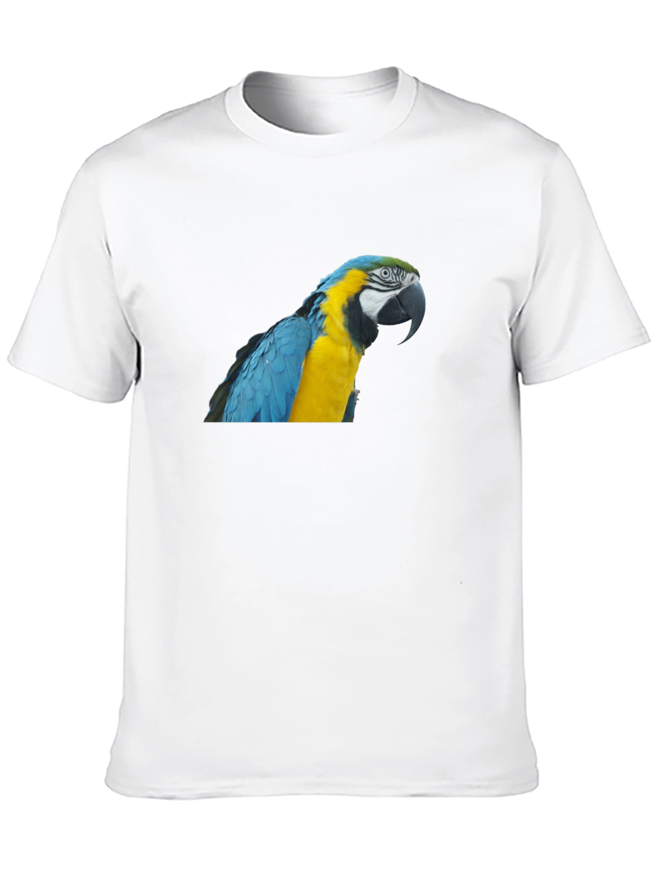Black Parrot Graphic T-Shirt - Men's Crew Neck Tee view 10