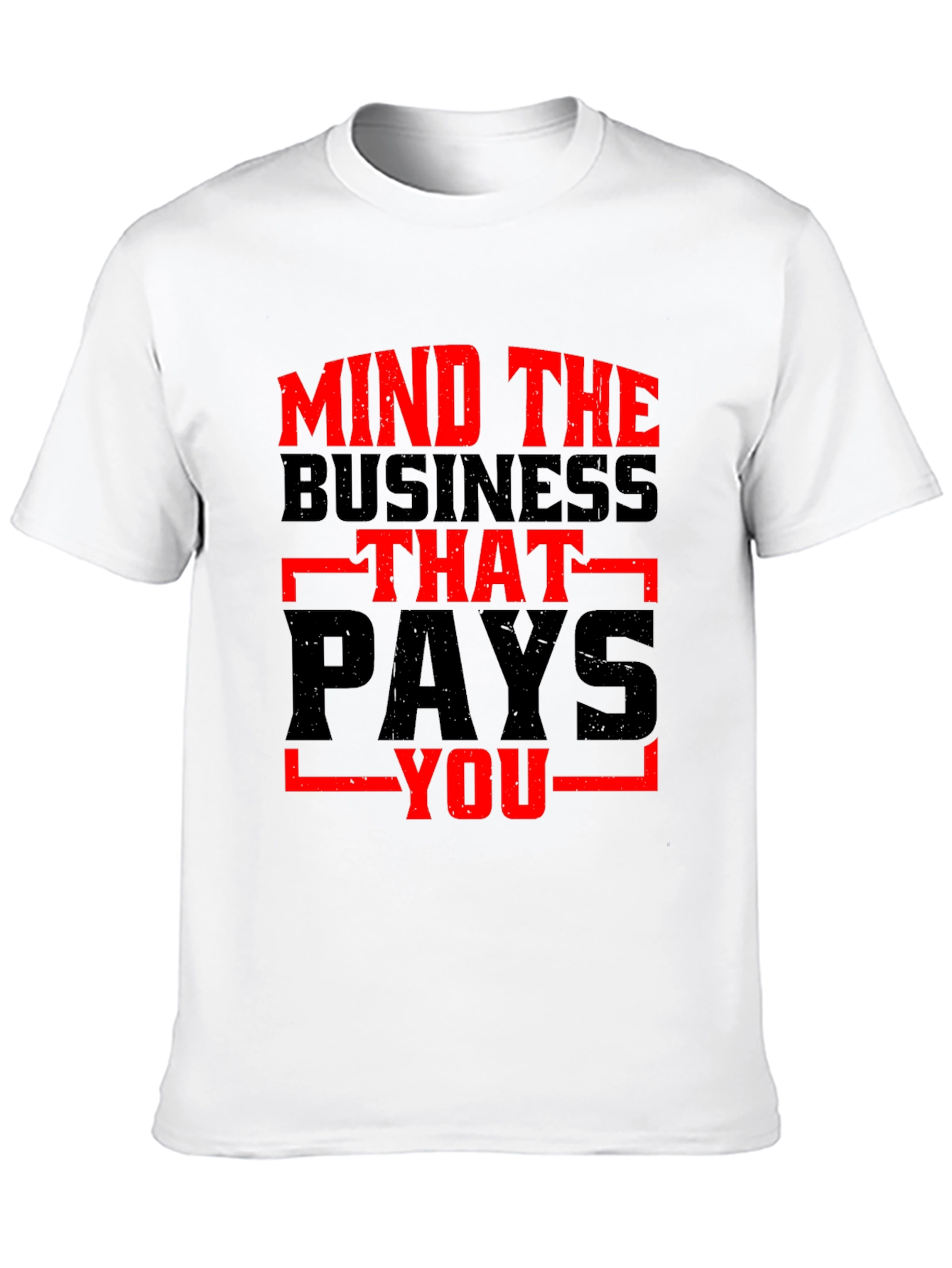 Black Mind the Business Graphic Tee - Bold Black Shirt view 10