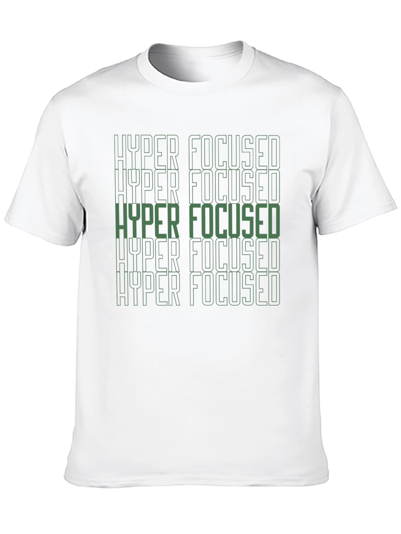 Black Hyper Focused Graphic Tee - Men's Black T-Shirt view 10