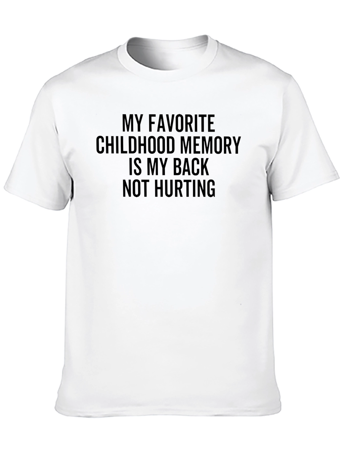 Black Funny Back Pain Relief T-Shirt view 10