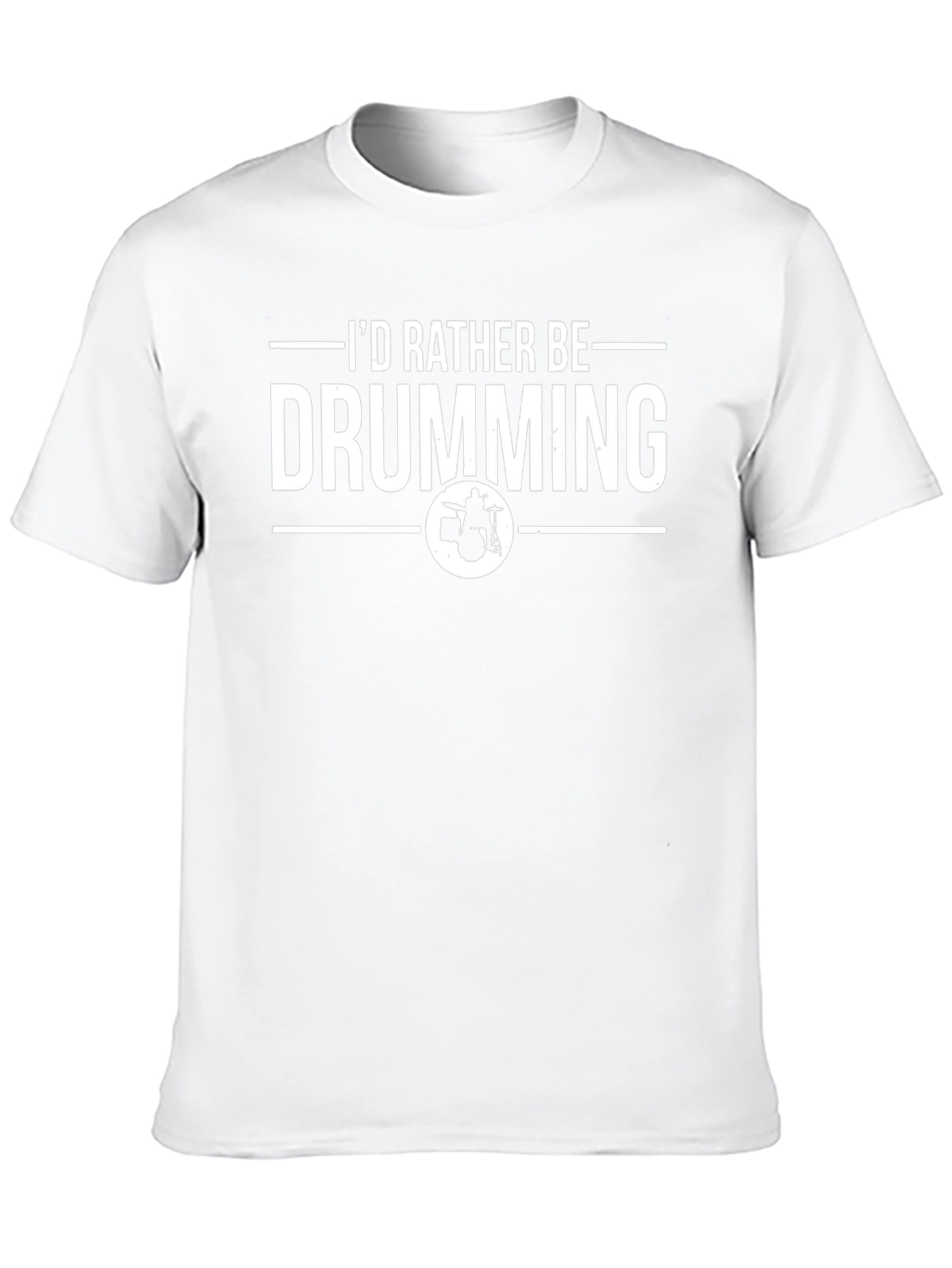 Black Drumming T-Shirt - I'd Rather Be Drumming view 10