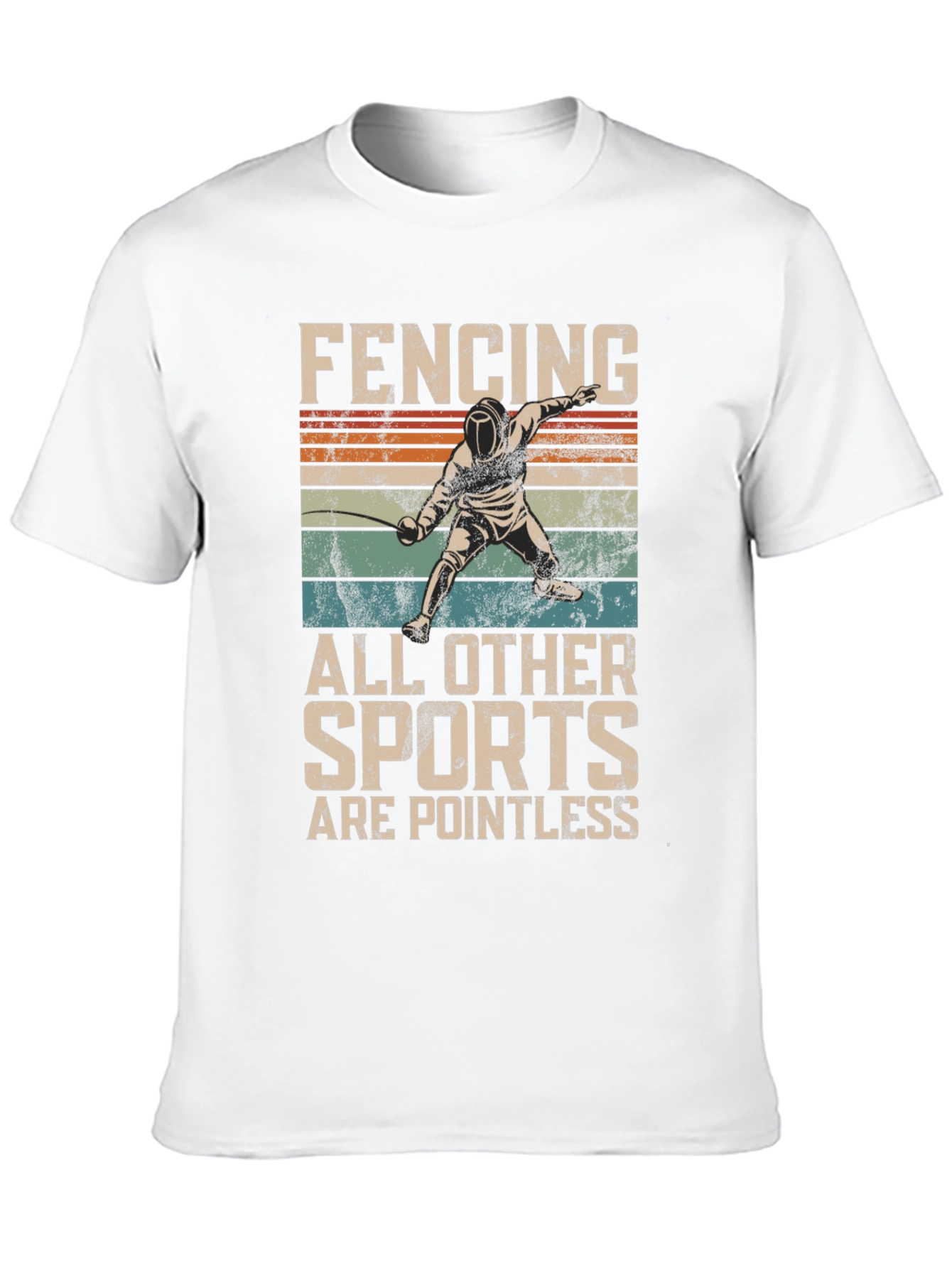 Black Fencing T-Shirt - All Other Sports Are Pointless view 10