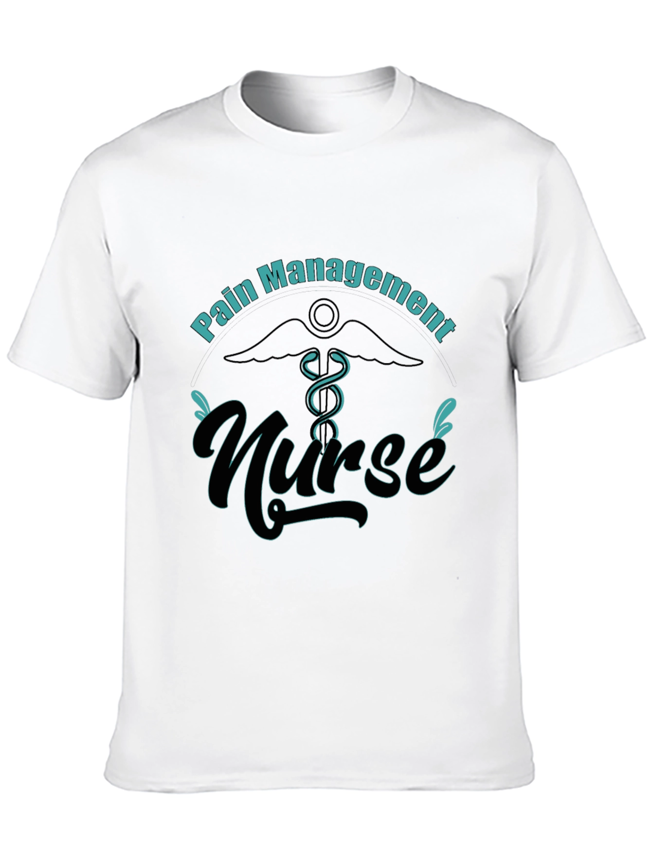 Black Pain Management Nurse T-Shirt view 10