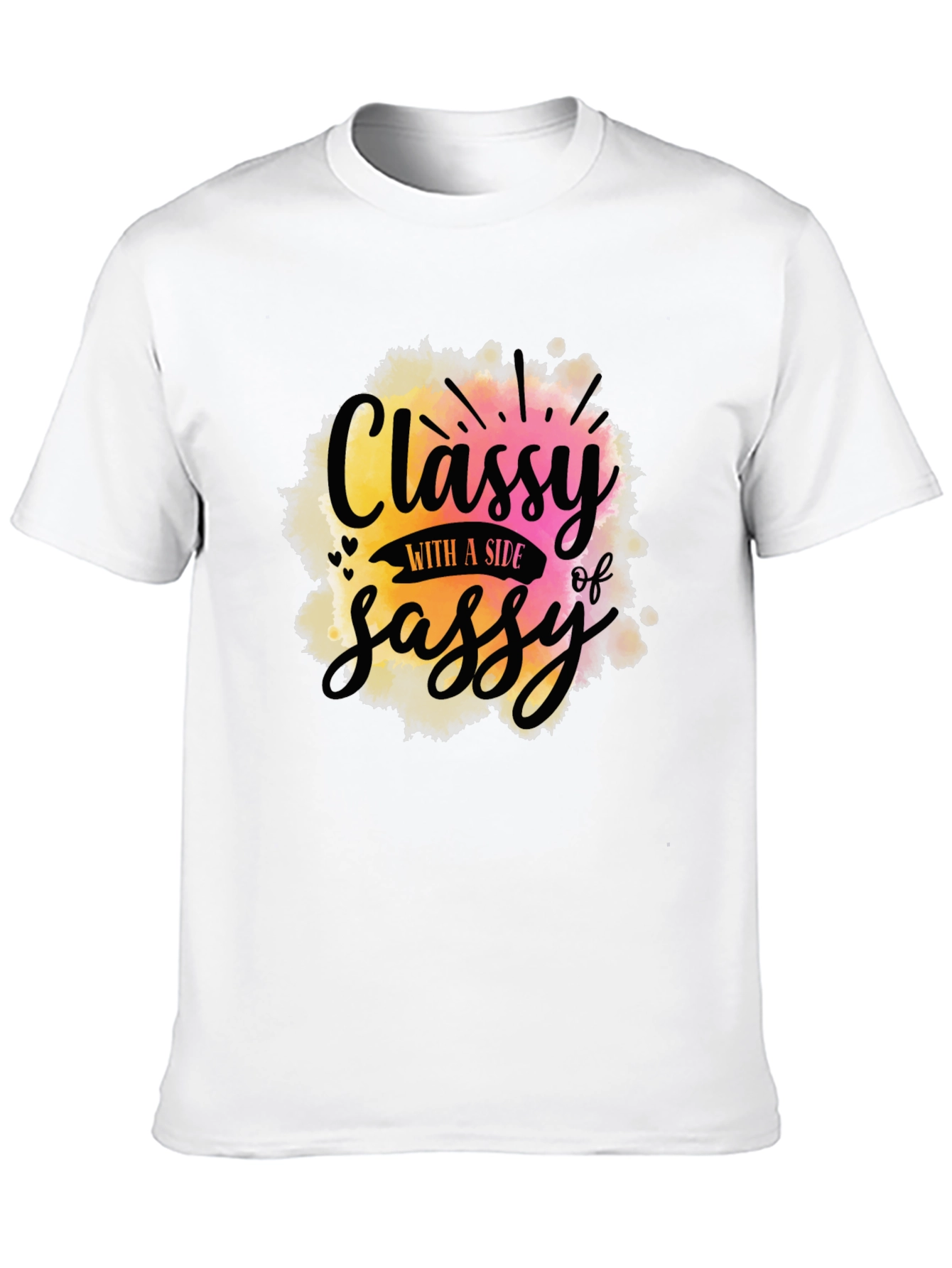 Black Classy With A Side of Sassy Graphic Tee view 10
