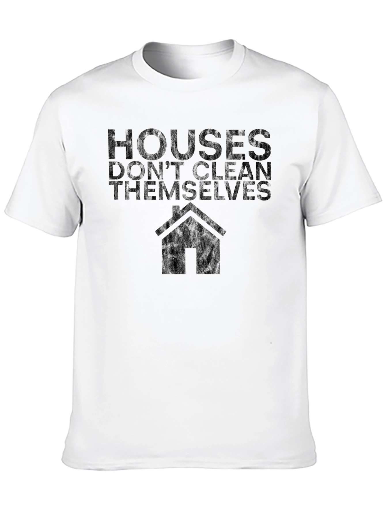 Black Houses Don't Clean Themselves T-Shirt Funny Cleaning Tee view 10