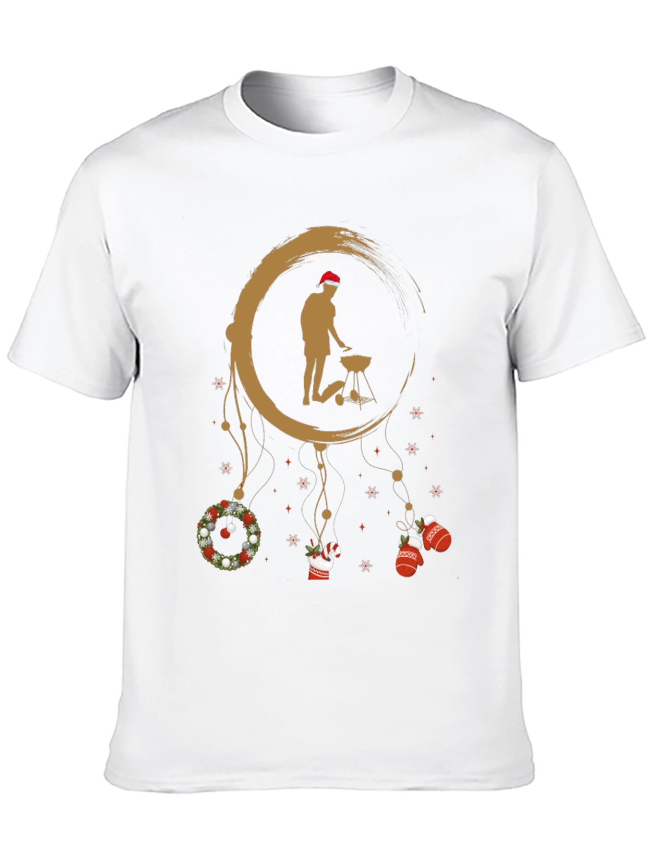 Black Holiday BBQ T-Shirt - Grill Master Dreamcatcher view 10