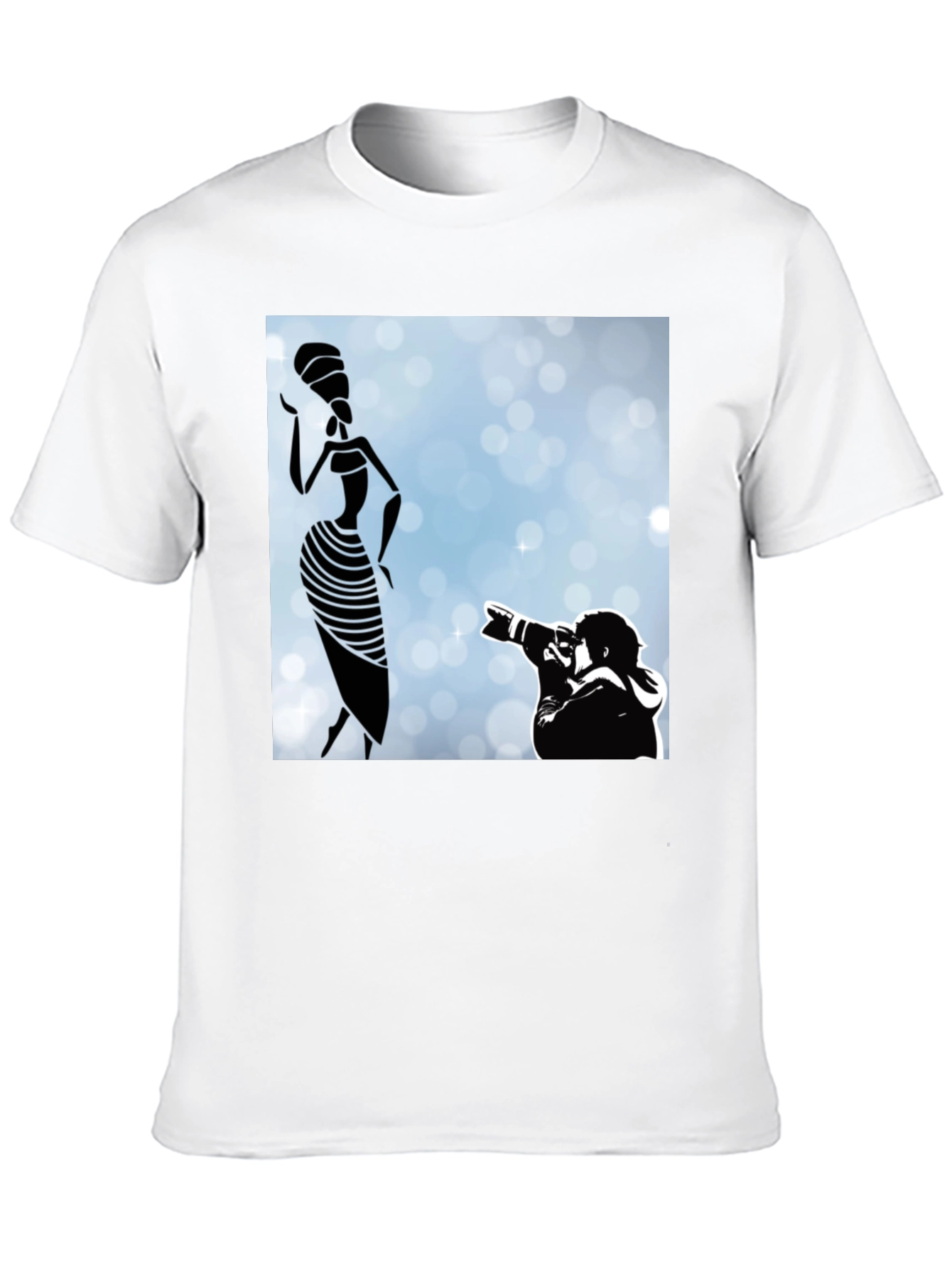 Black Stylish Black Graphic Tee - Fashion Photographer view 10