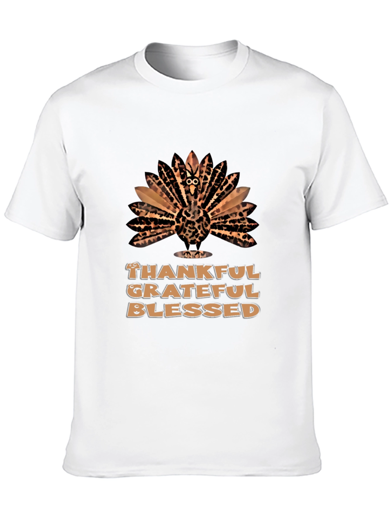 Black Thankful Turkey Graphic Tee view 10