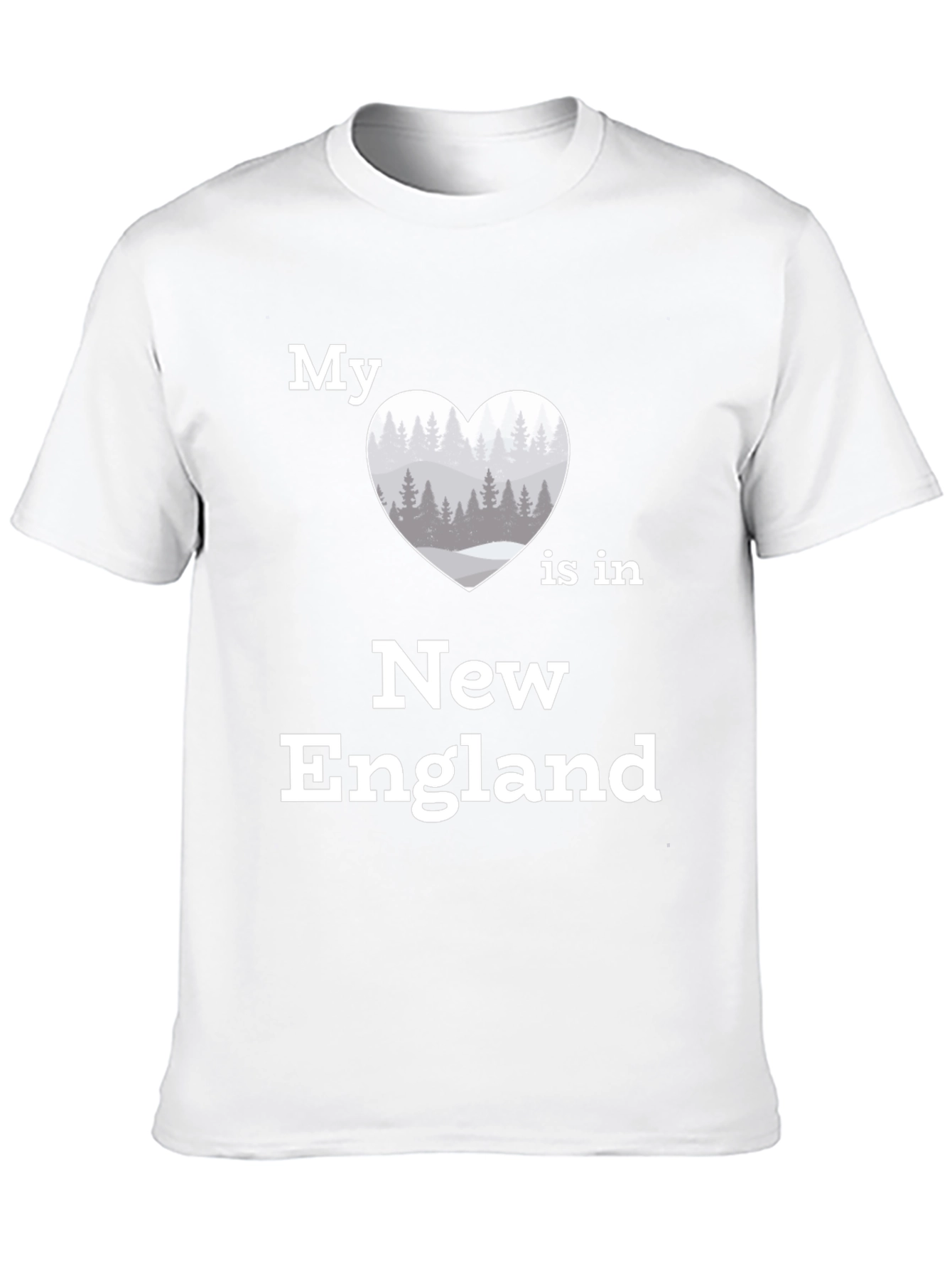 Black New England Love T-Shirt | Heart Graphic Tee view 10