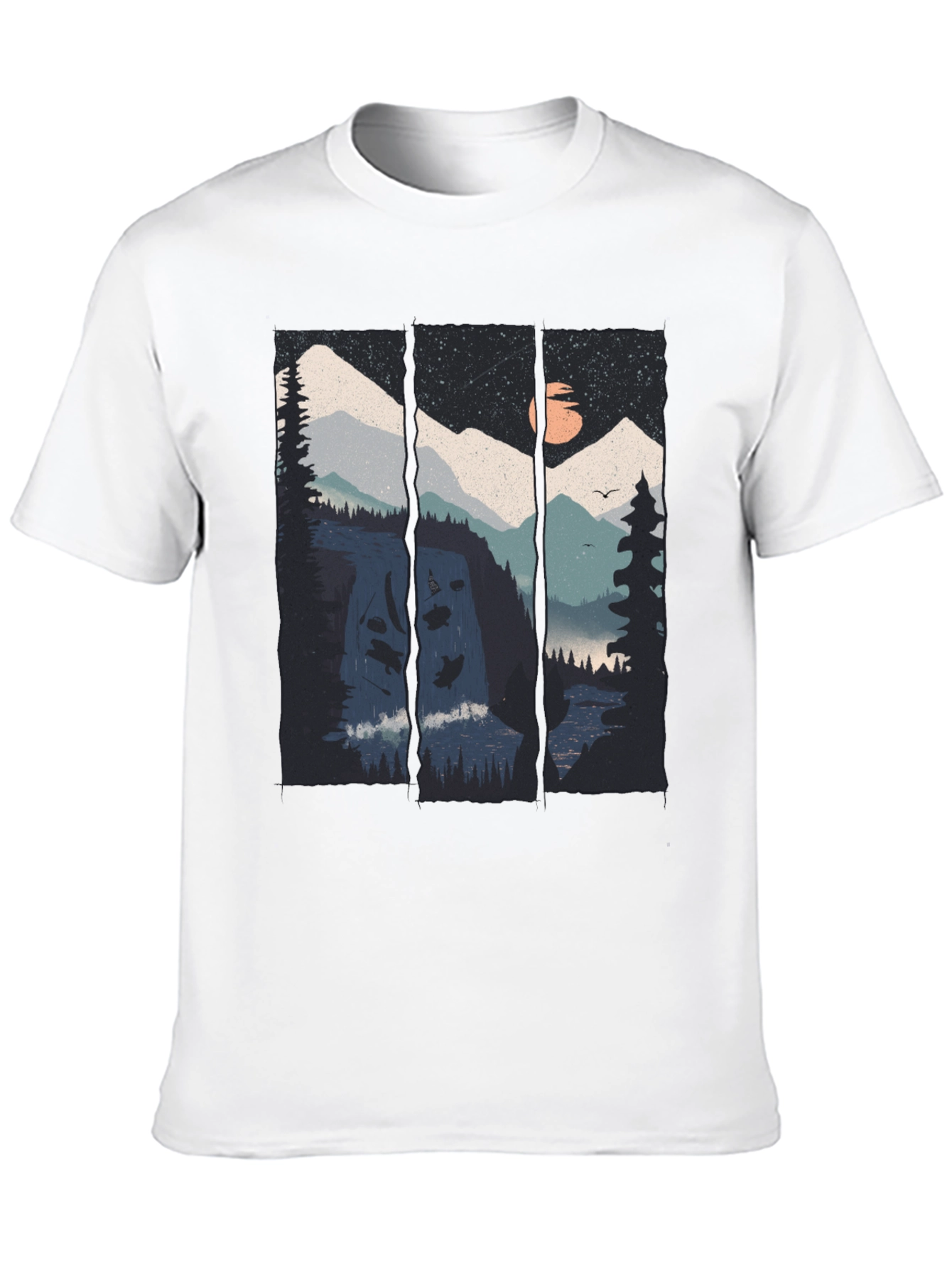 Black Mountain Vista Graphic Tee - Black Cotton Blend view 10