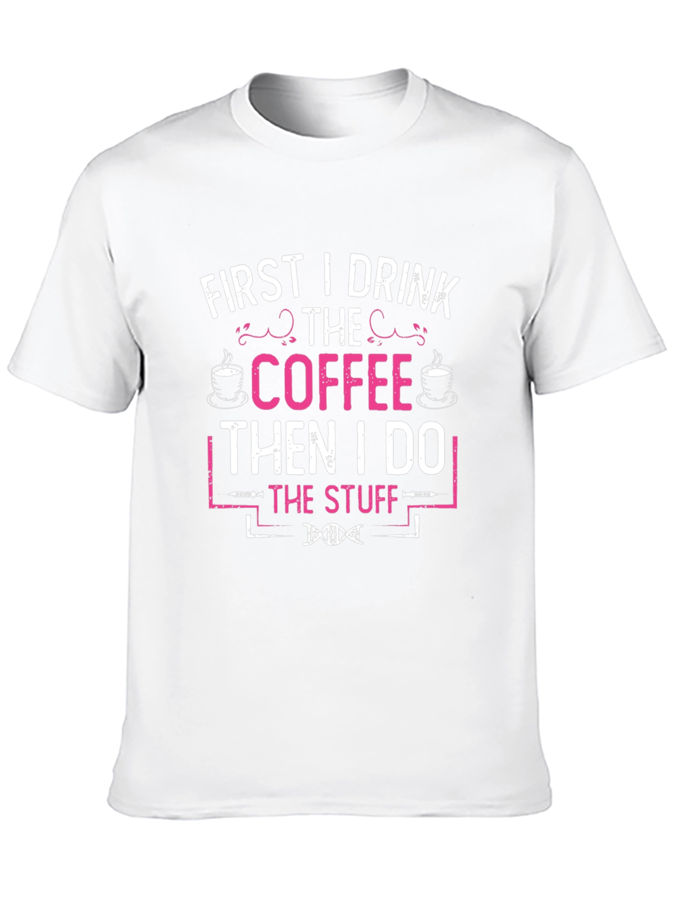 Black First Coffee Then Stuff Graphic Tee view 10
