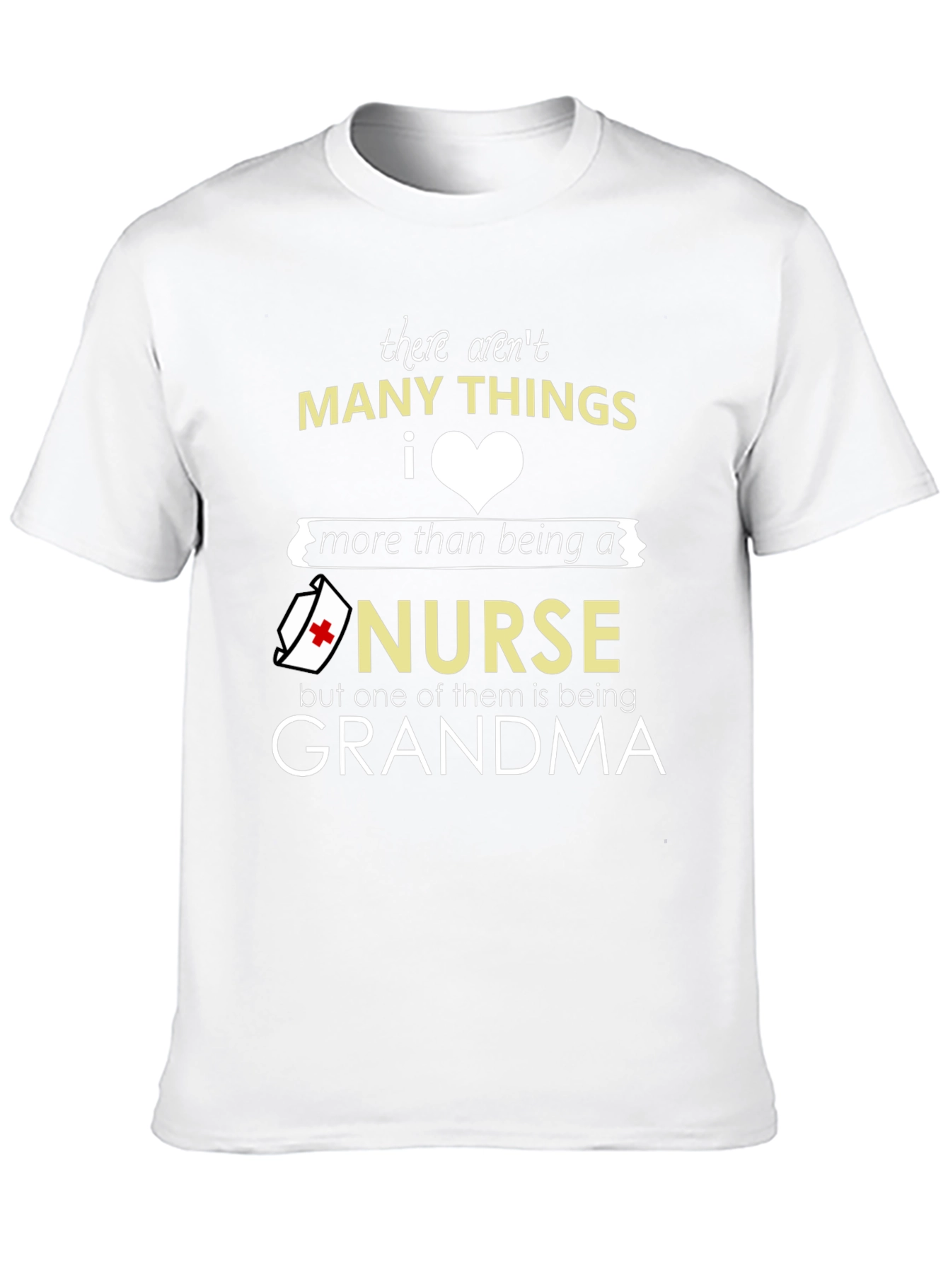 Black Nurse Grandma T-Shirt: Many Things I Love view 10