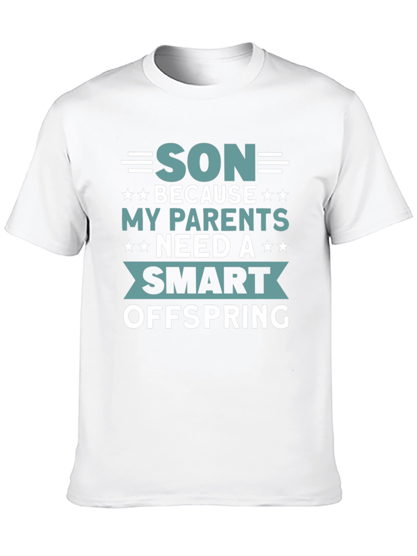 Black Funny "Smart Son" Graphic Tee view 10