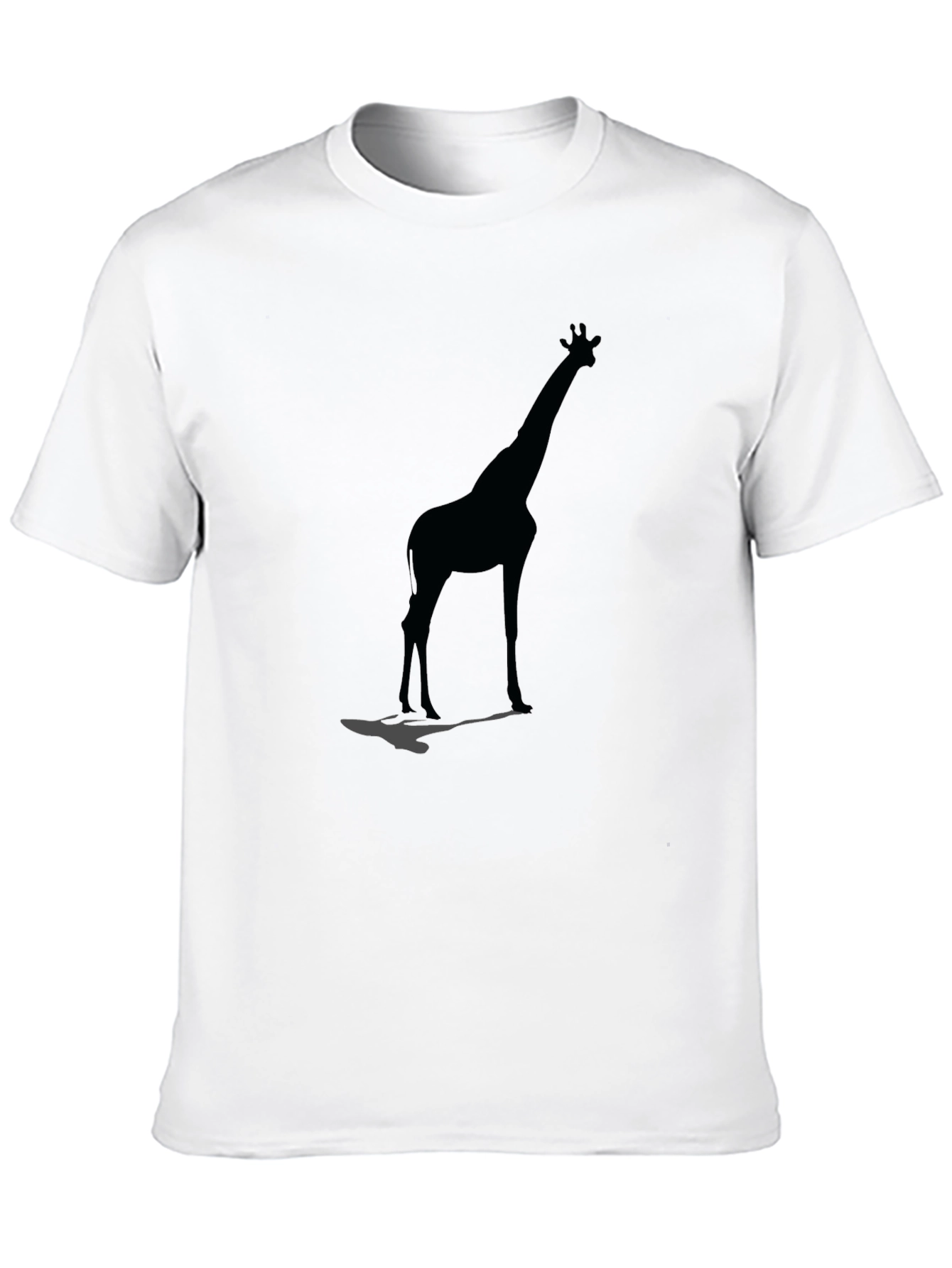 Black Giraffe Silhouette Black Graphic Tee view 10