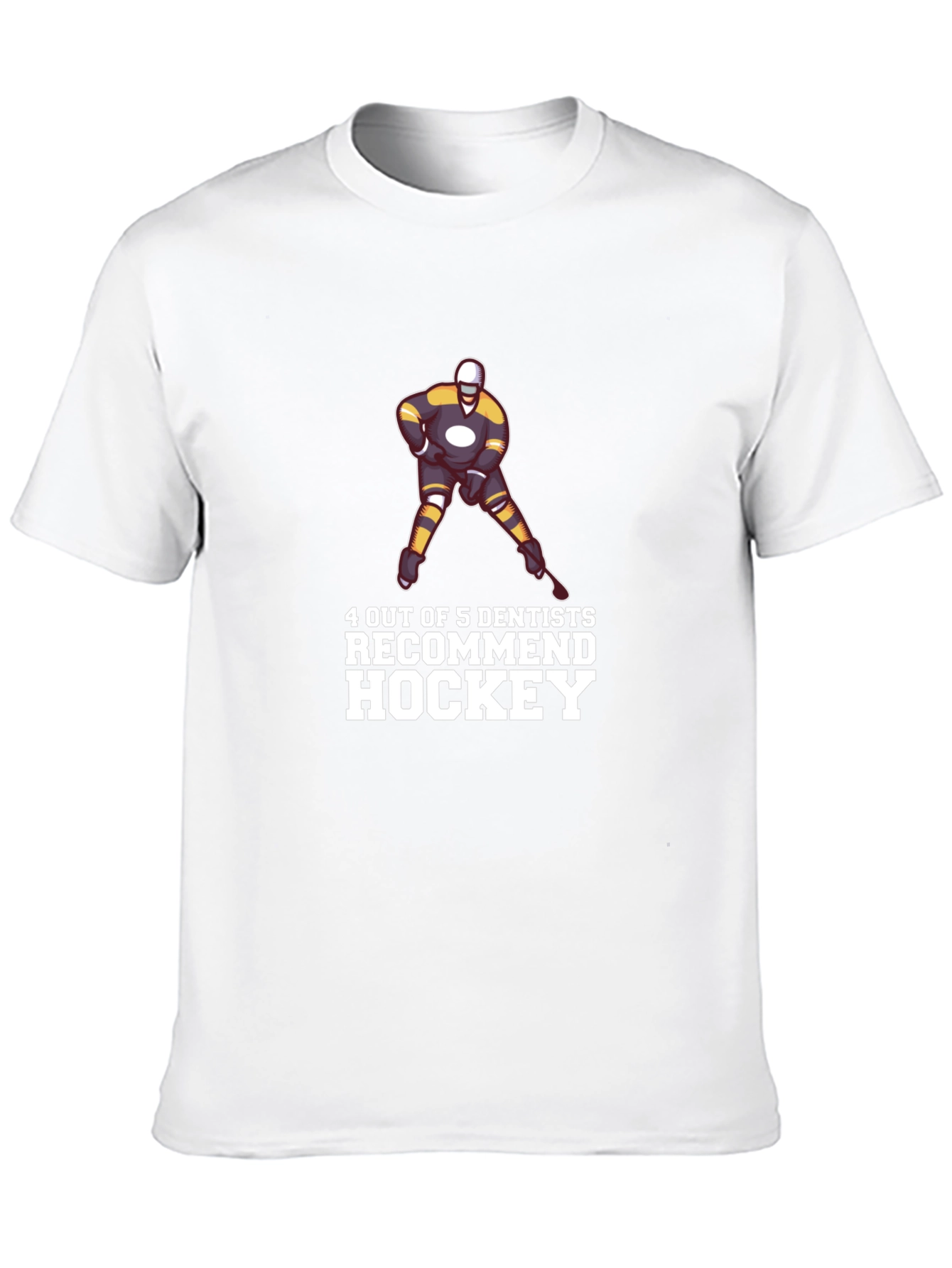 Black Hockey Dentist T-Shirt Funny Tee view 10