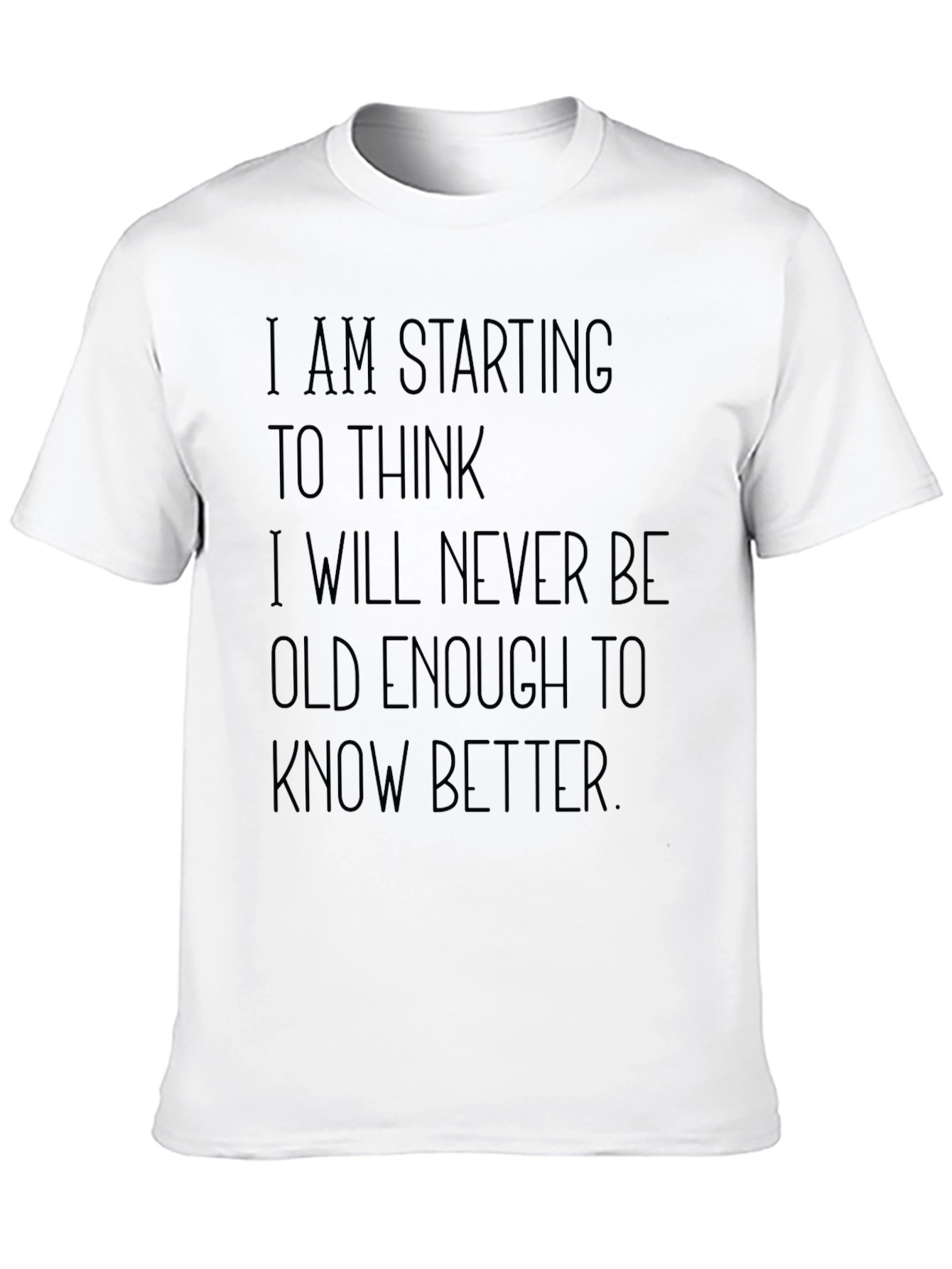 Black Humorous "Never Old Enough" Graphic Tee view 10