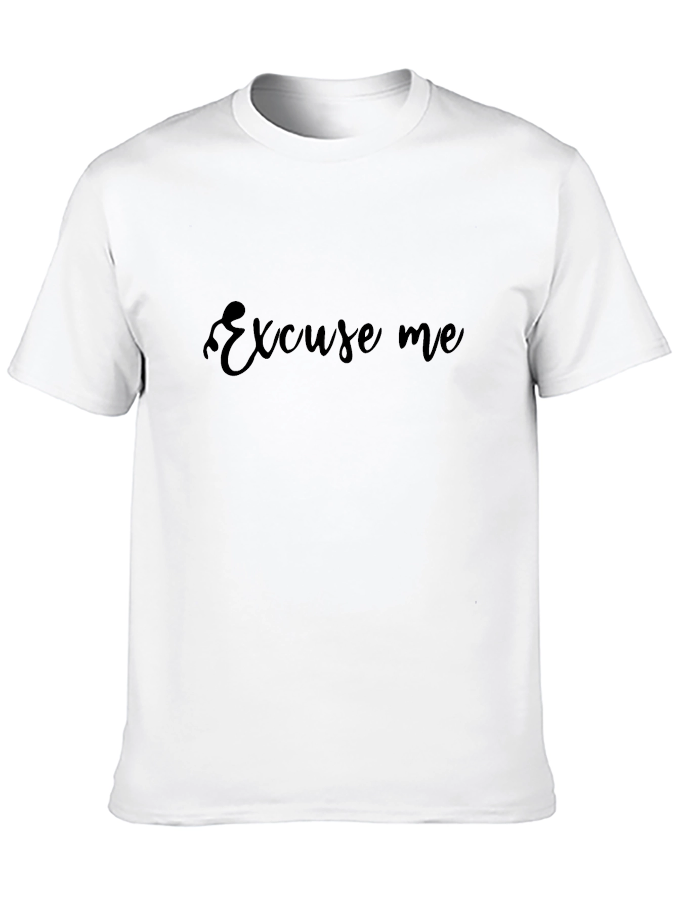 Black Excuse Me Black T-Shirt - Stylish Casual Wear view 10