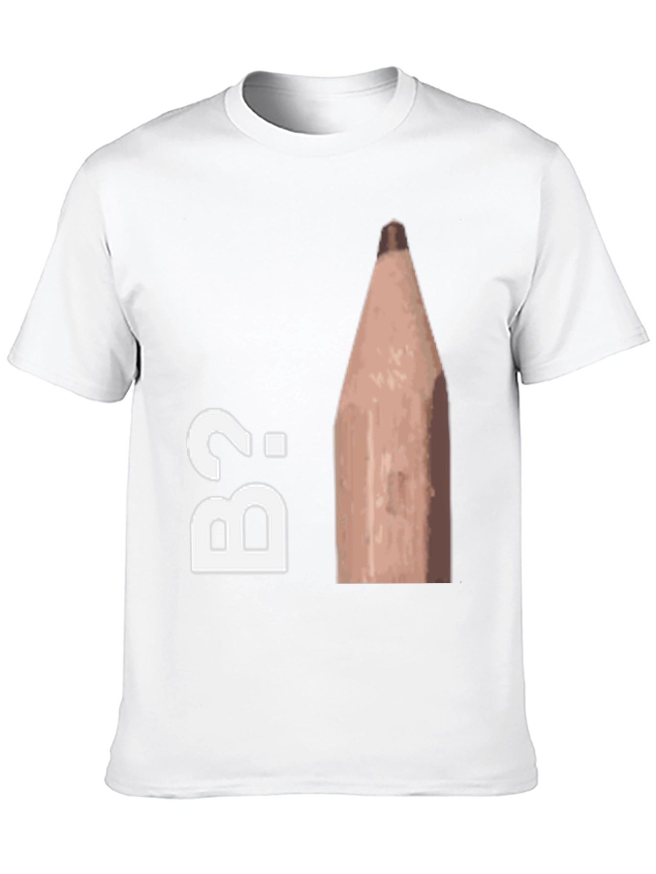 Black B2 Pencil Humor Graphic Tee view 10