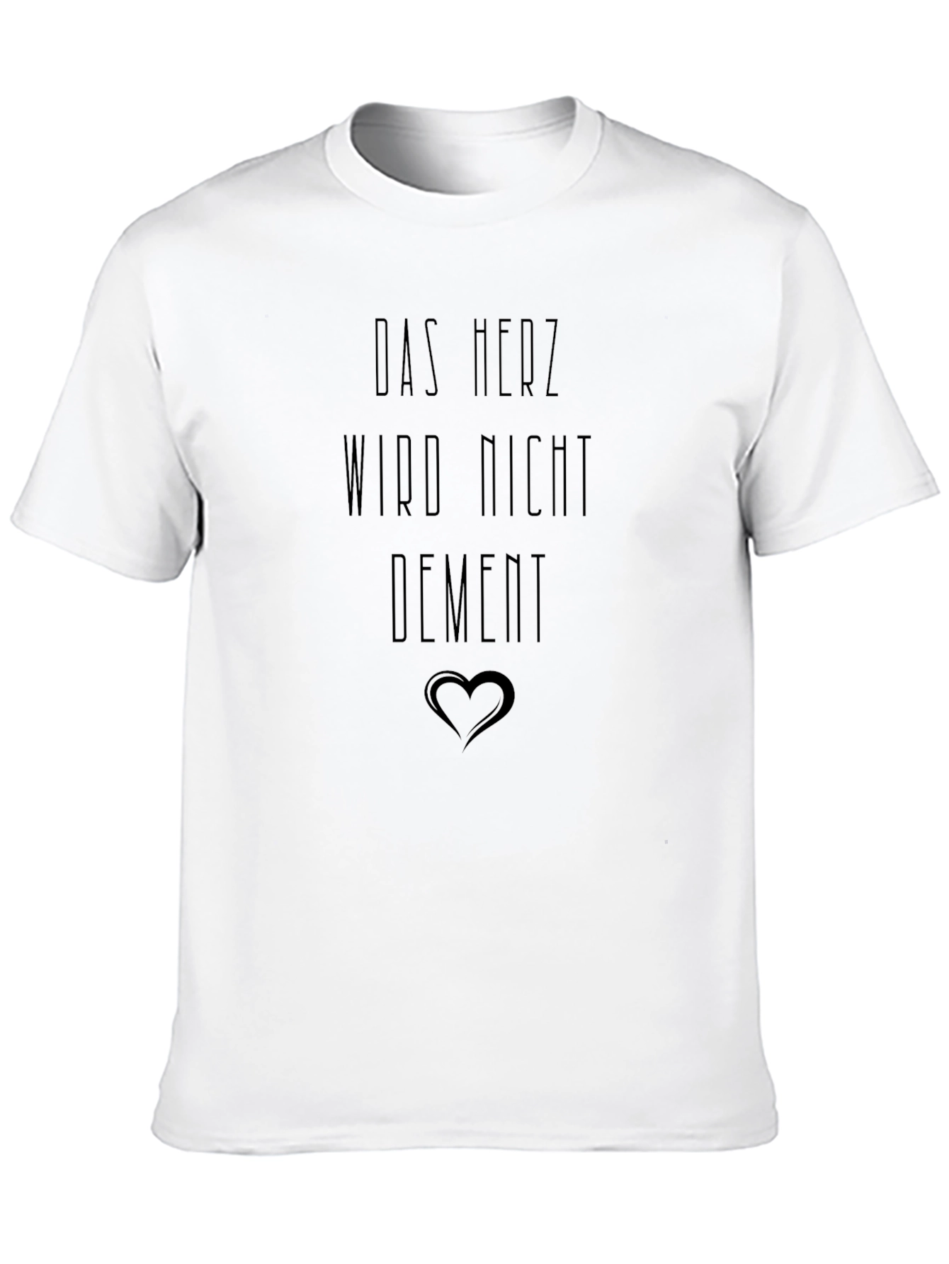Black Das Herz Wird Nicht Dement T-Shirt view 10