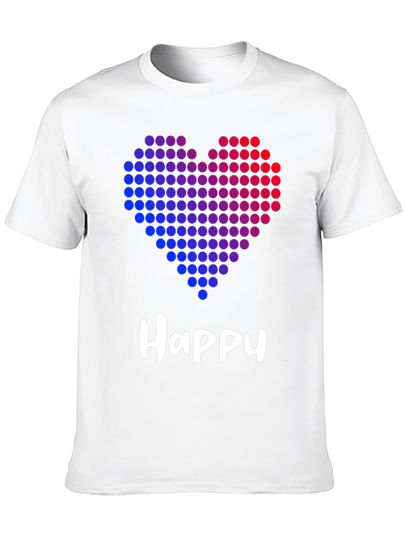 Black Happy Heart Graphic Black T-Shirt view 10