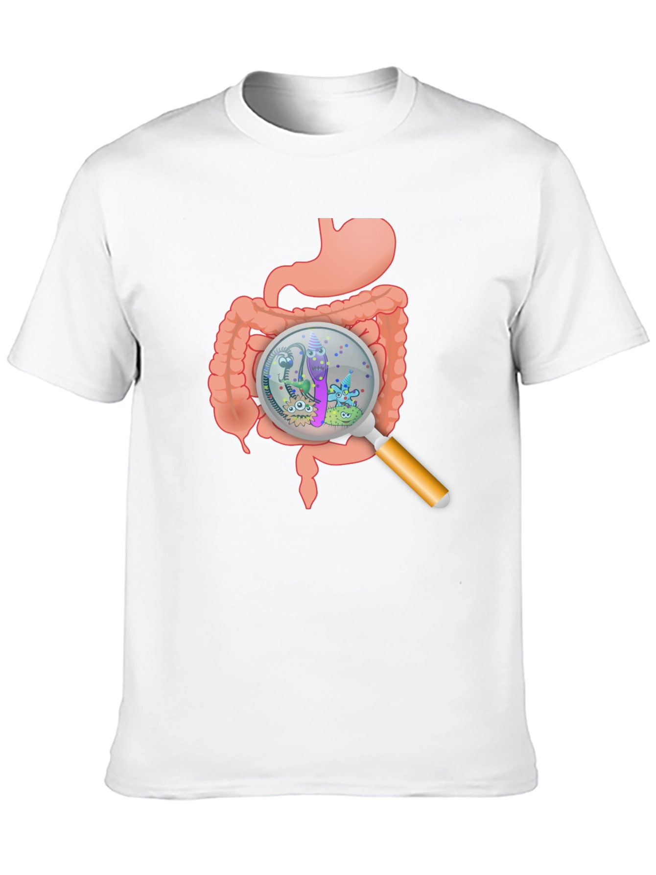 Black Gut Bacteria Graphic T-Shirt view 10