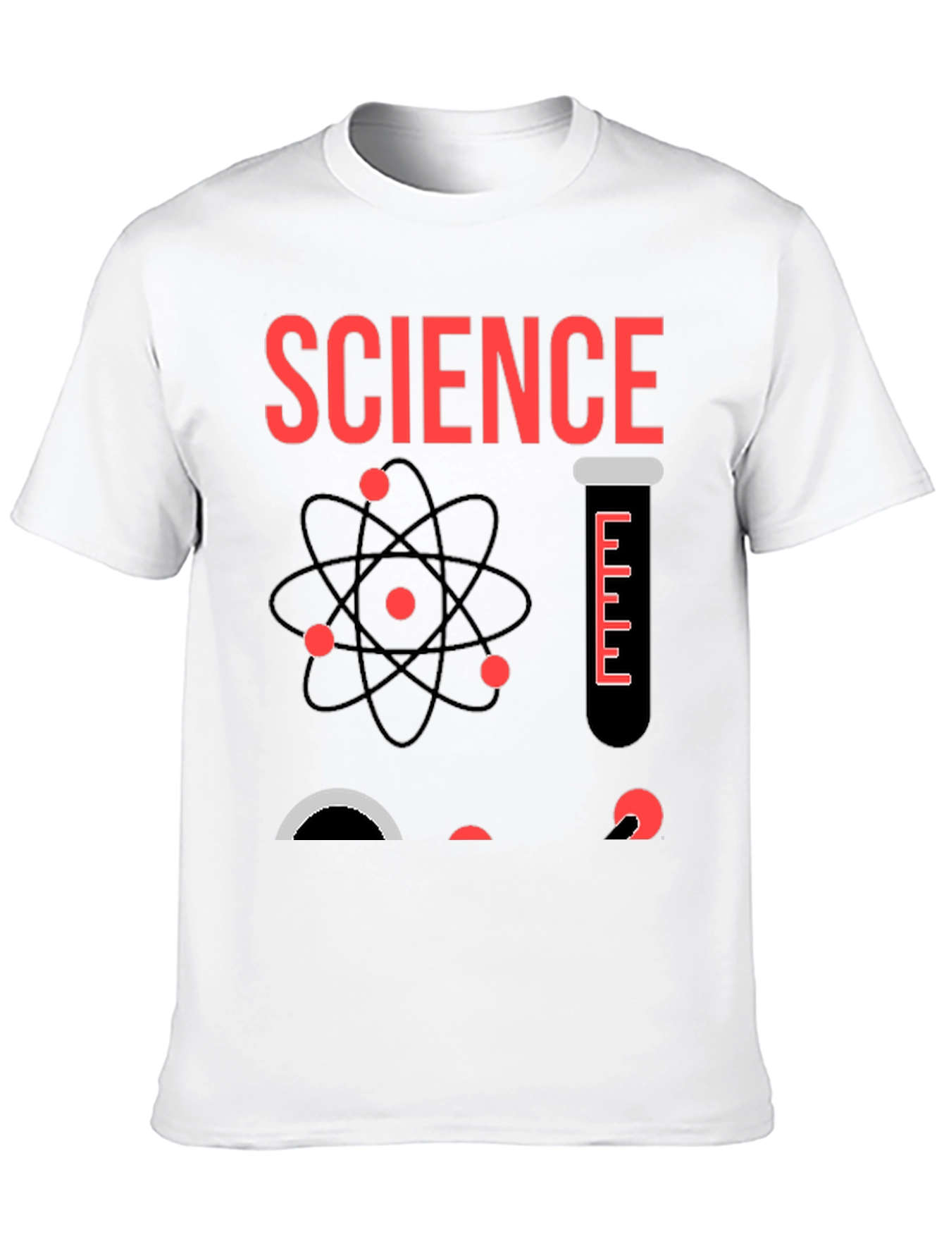 Black Science Graphic T-Shirt - Black Cotton Blend view 10