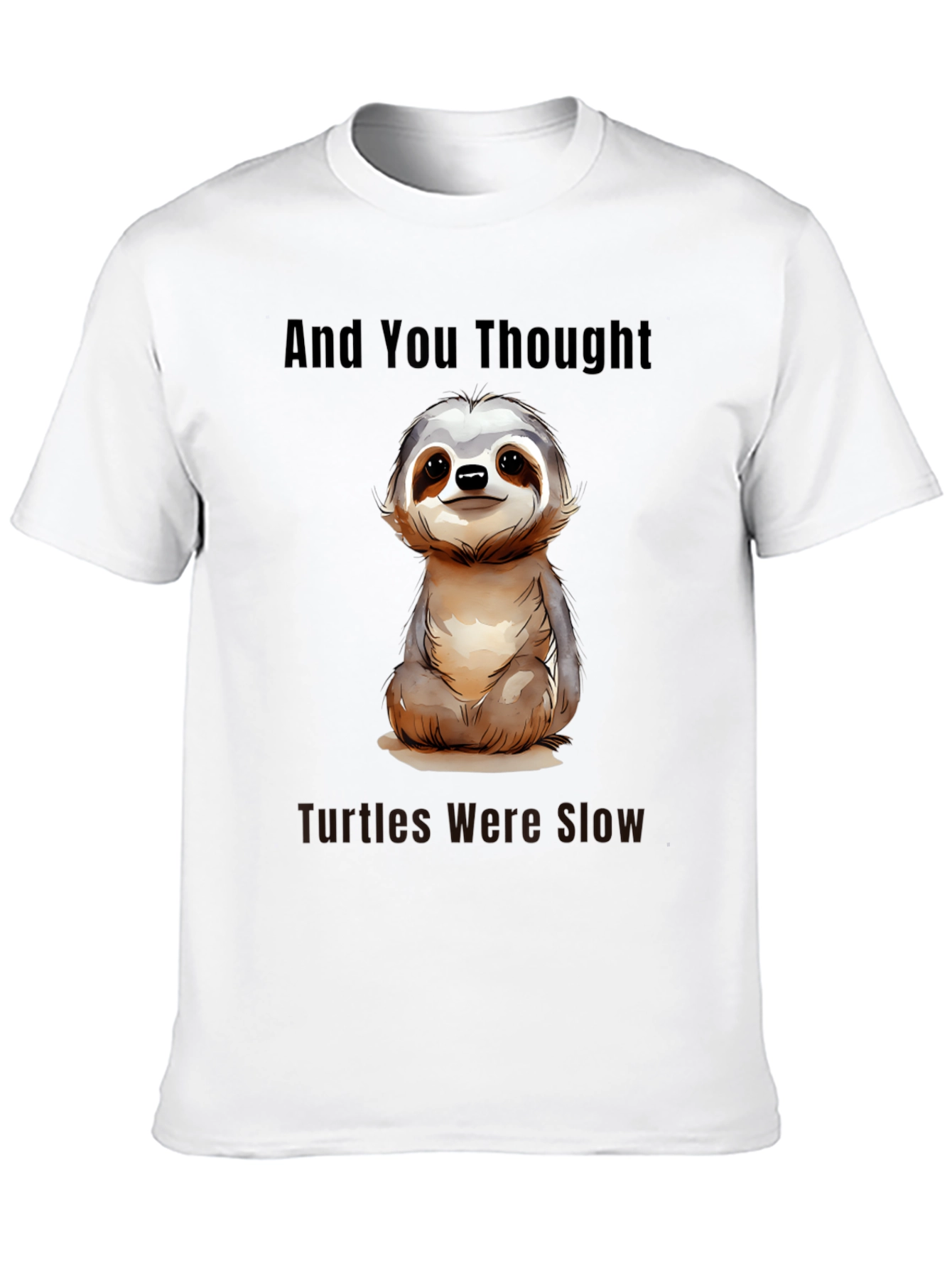 Black Sloth Graphic Tee - And You Thought Turtles Were Slow view 10