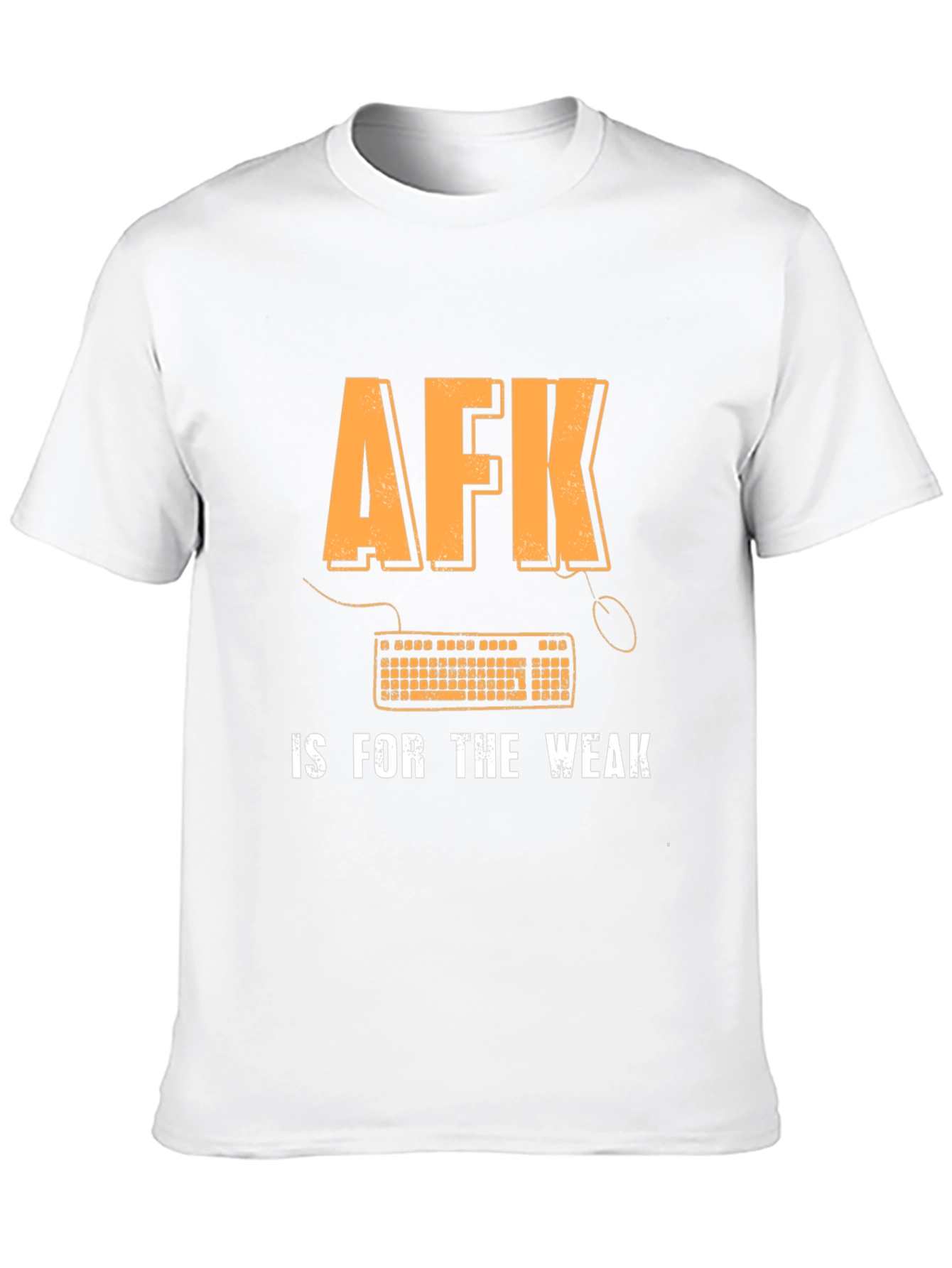 Black AFK is for the Weak Gamer T-Shirt view 10