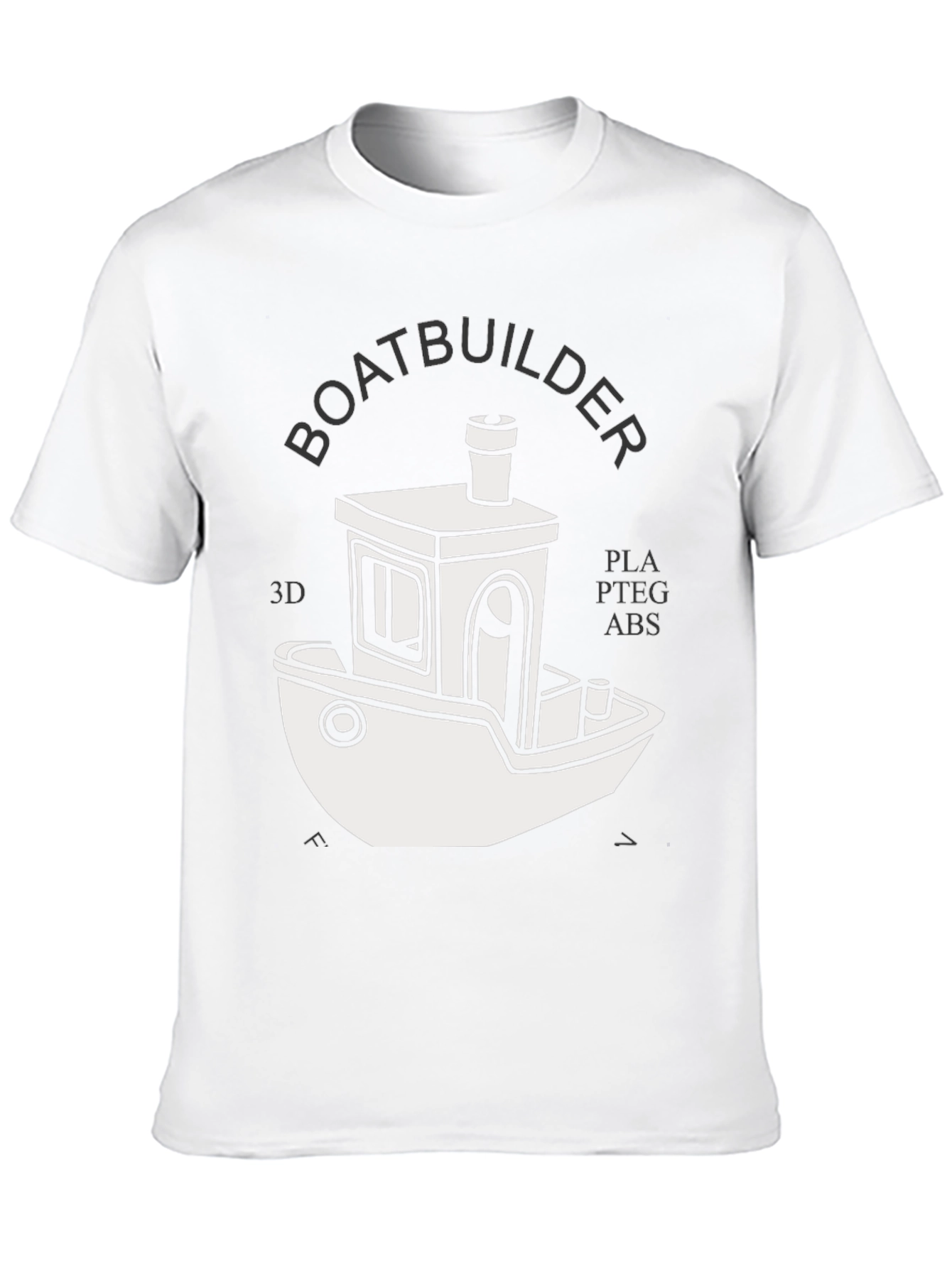 Black Boatbuilder 3D Printing T-Shirt - Black view 10