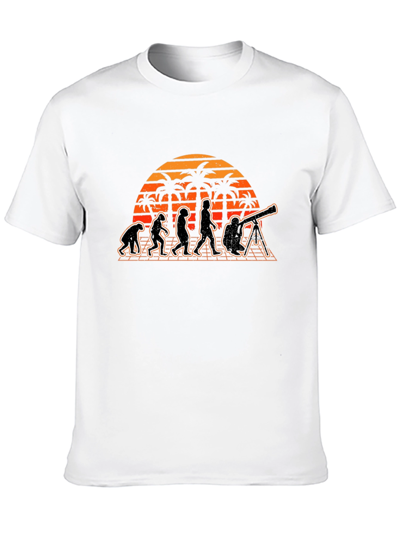 Black Evolution of Astronomer Sunset Tee view 10