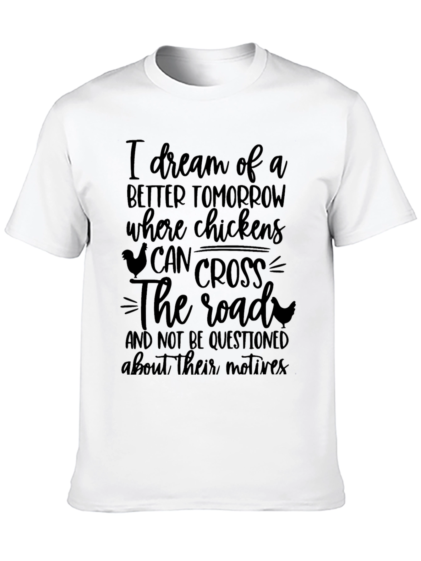 Black I Dream of Chickens T-Shirt - Funny Chicken Lover Tee view 10
