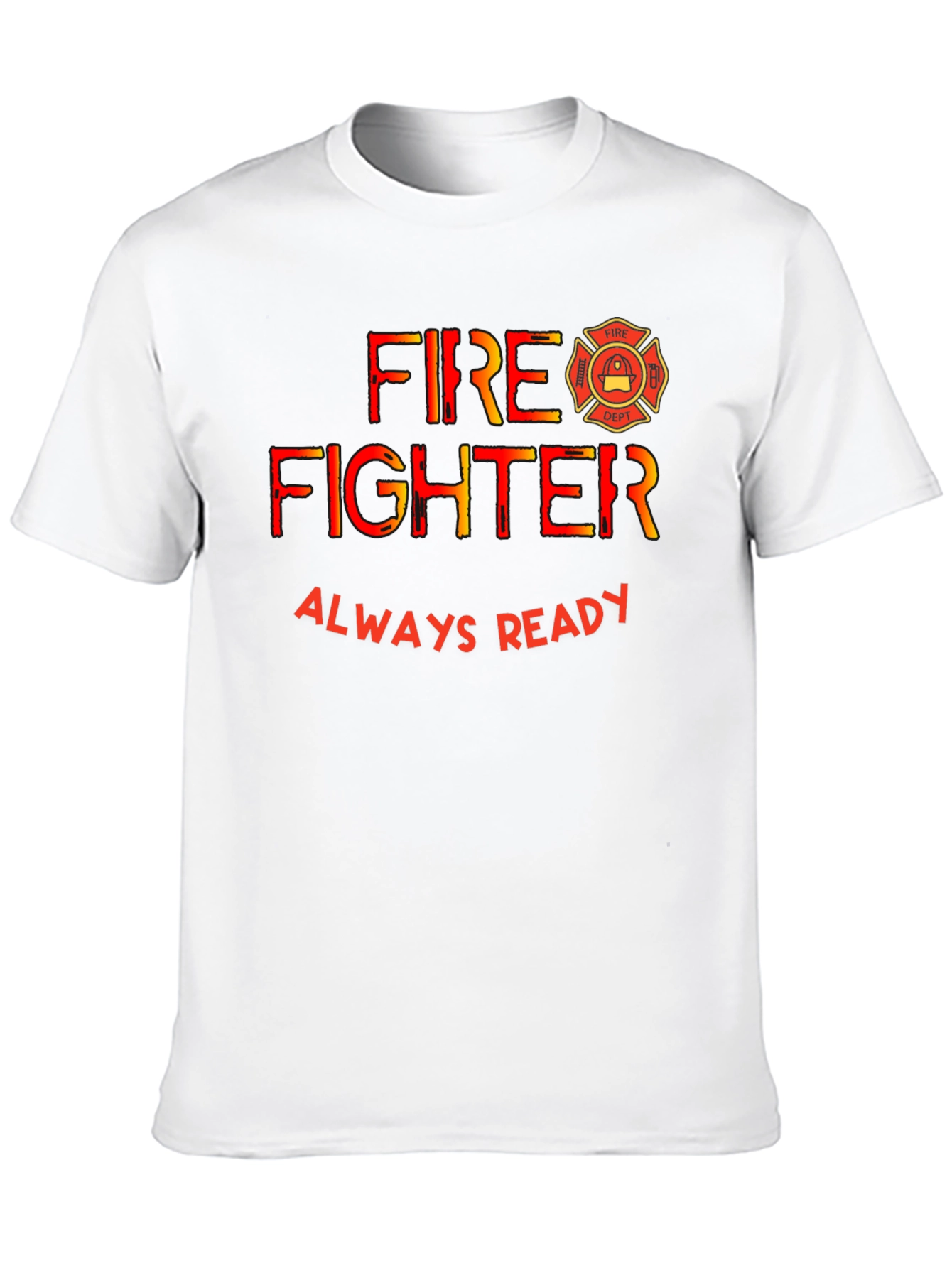 Black Firefighter Always Ready Black T-Shirt view 10