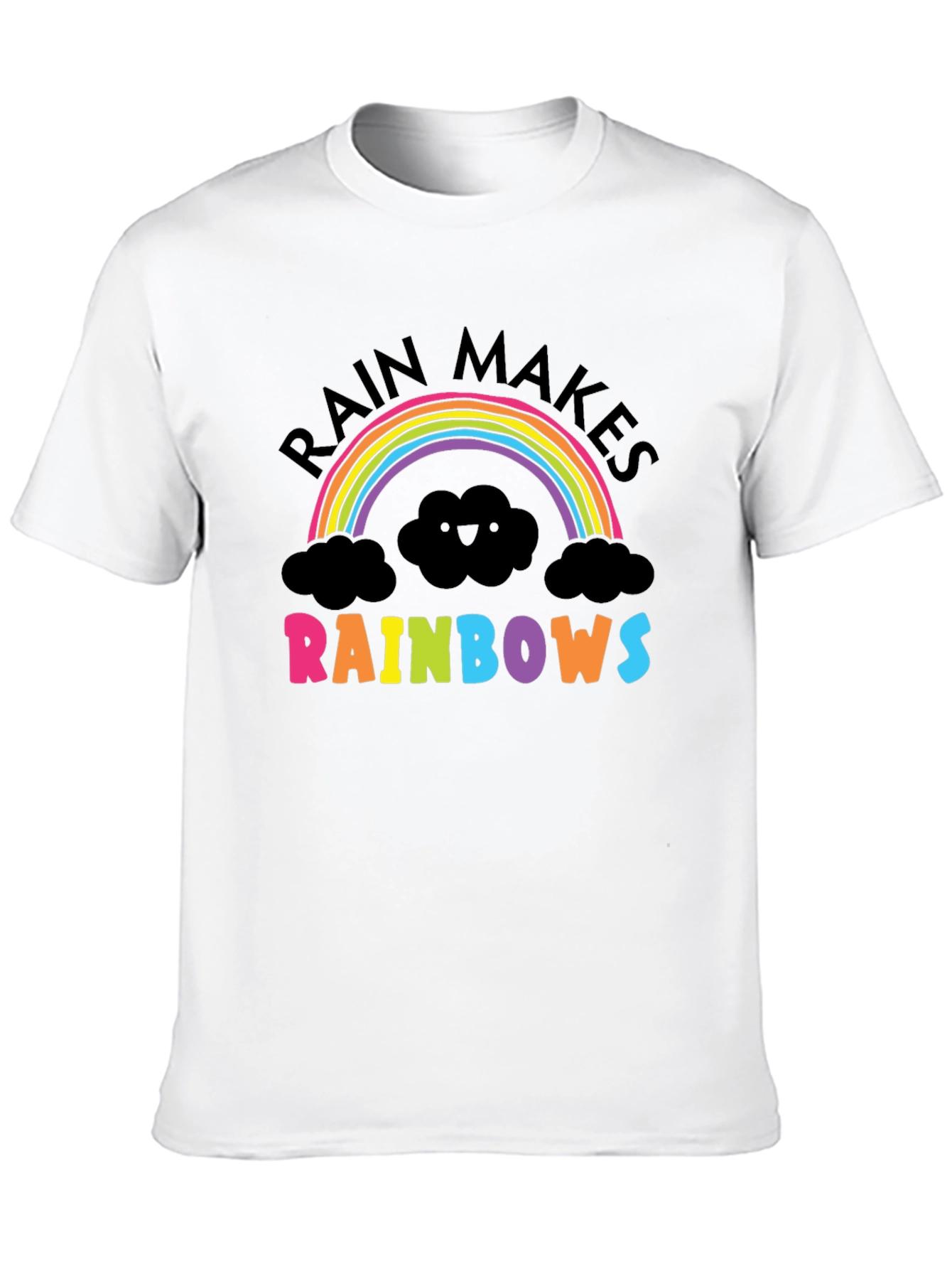 Black Rain Makes Rainbows Graphic T-Shirt view 10