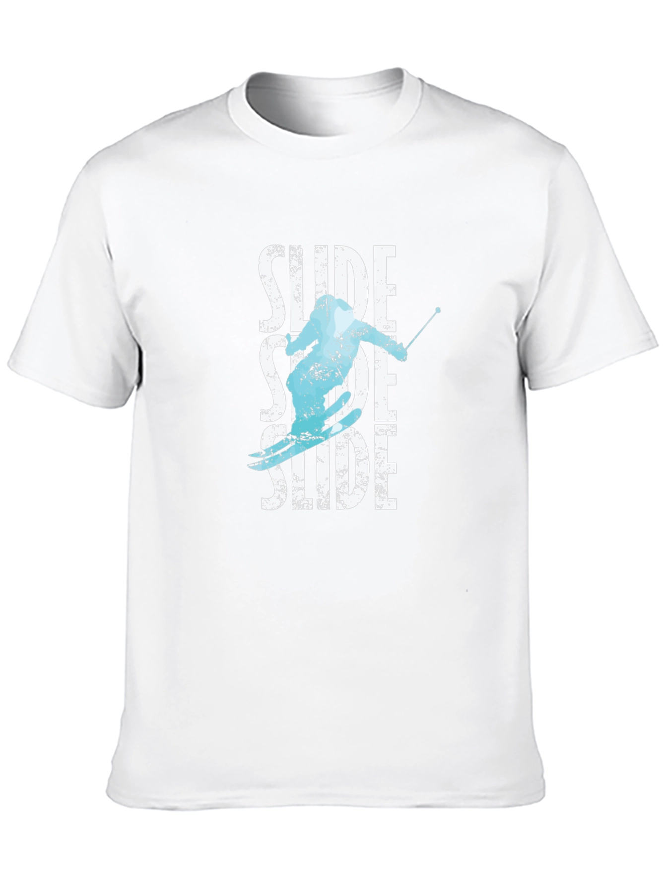 Black Men's Black "Slide" Graphic Print T-Shirt view 10