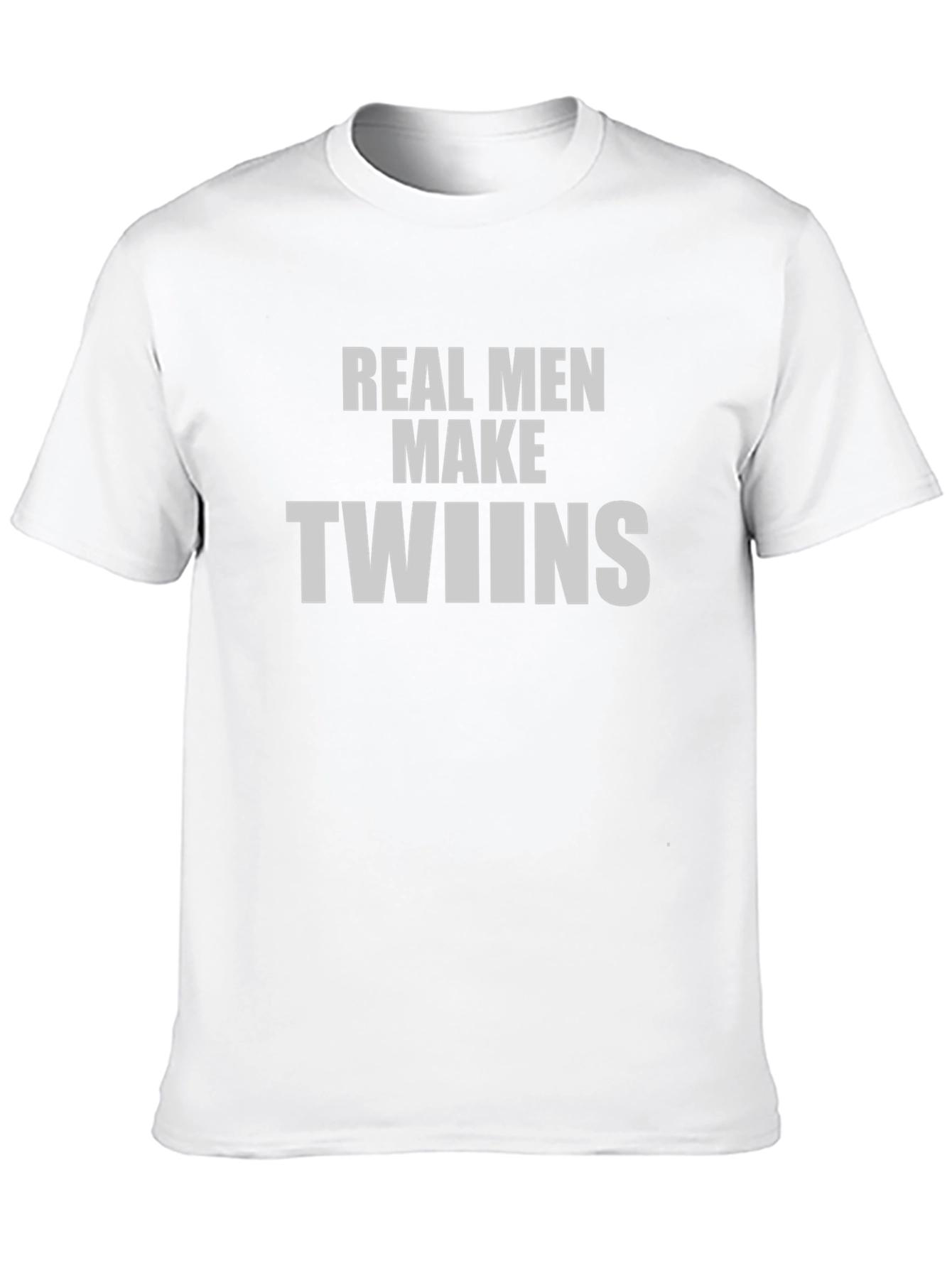 Black Real Men Make Twins T-Shirt view 10