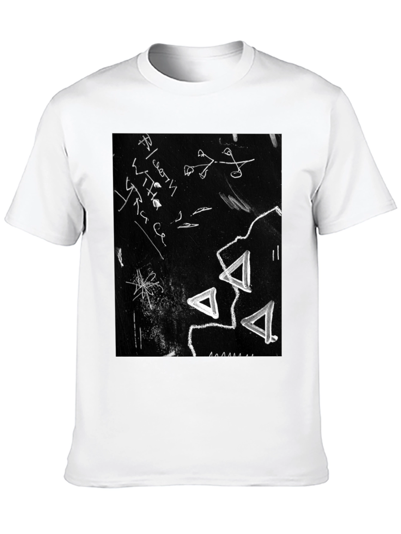 Black Abstract Black Graphic Tee view 10