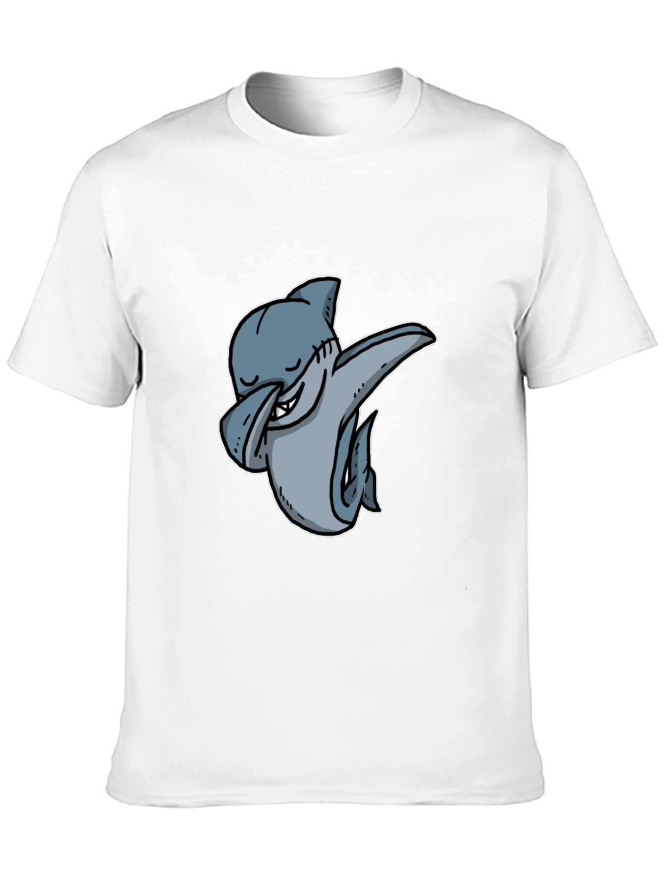 Black Dabbing Shark Graphic Tee - Cool & Trendy view 10