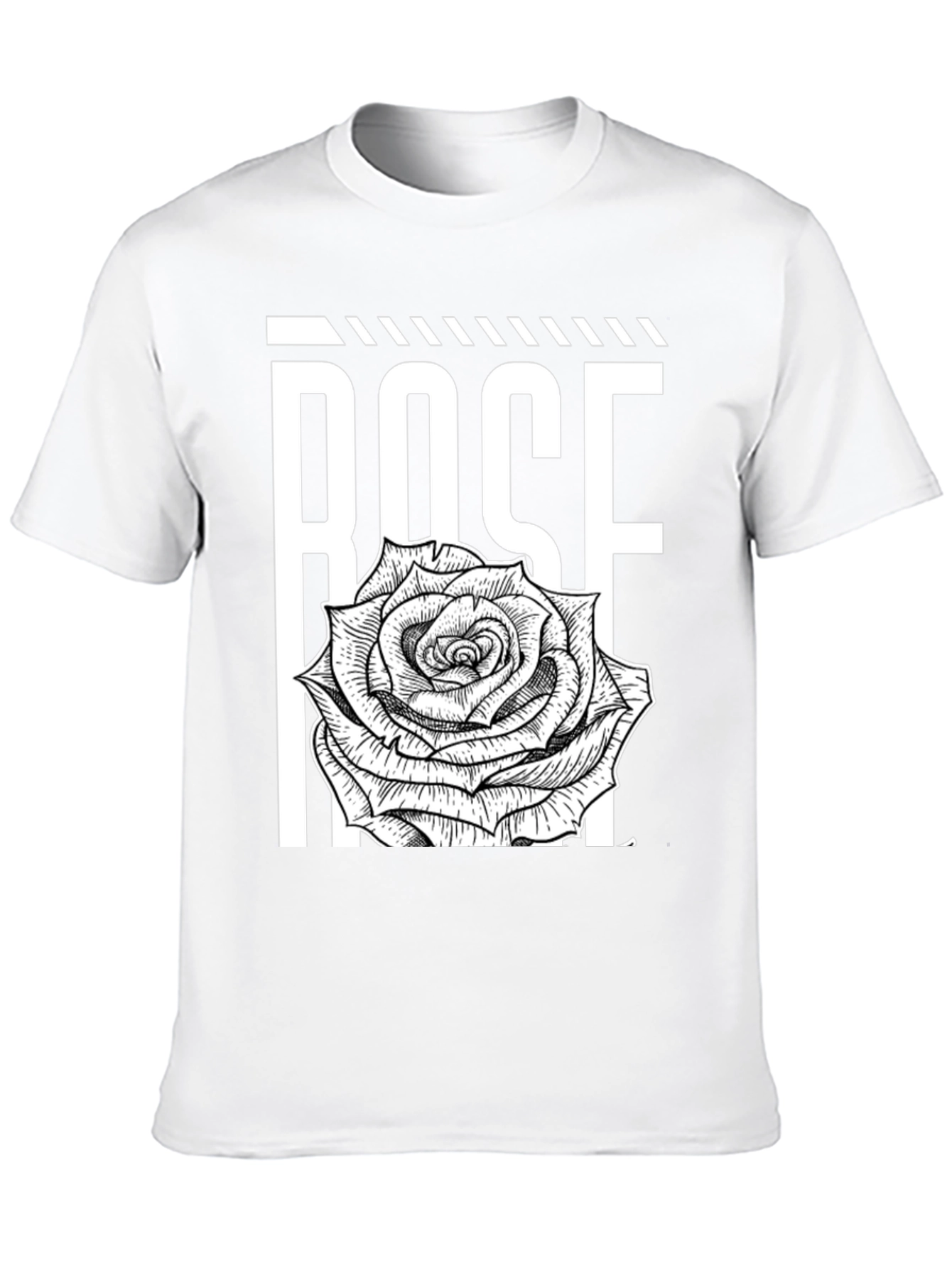 Black Rose Graphic Tee - Bold Floral Print view 10