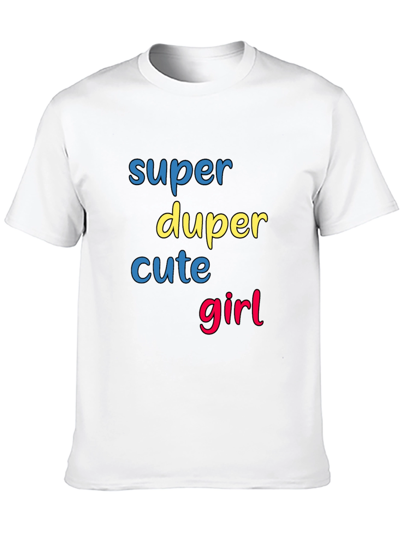 Black Super Duper Cute Girl Graphic T-Shirt view 10