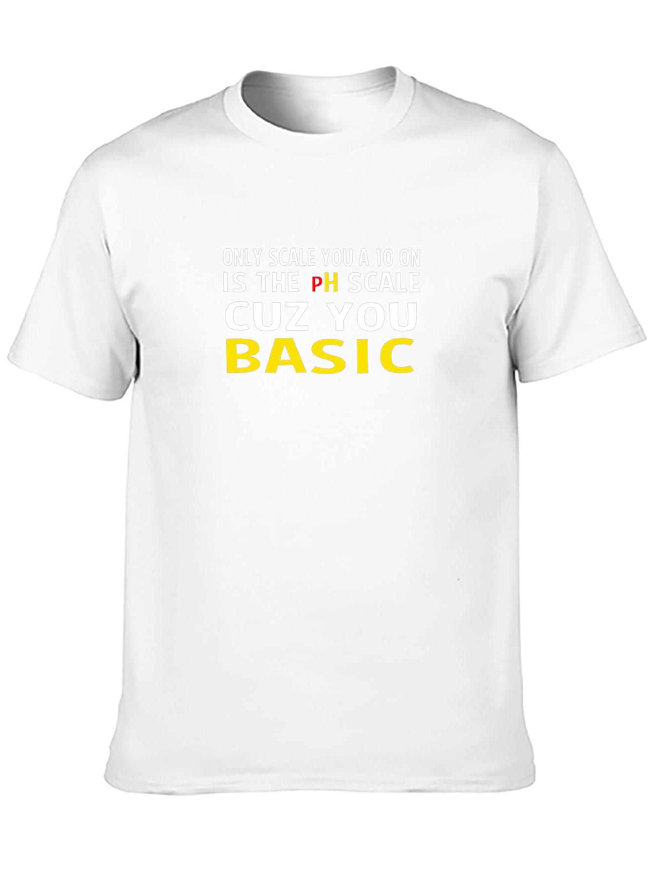 Black Basic PH Scale Graphic T-Shirt view 10