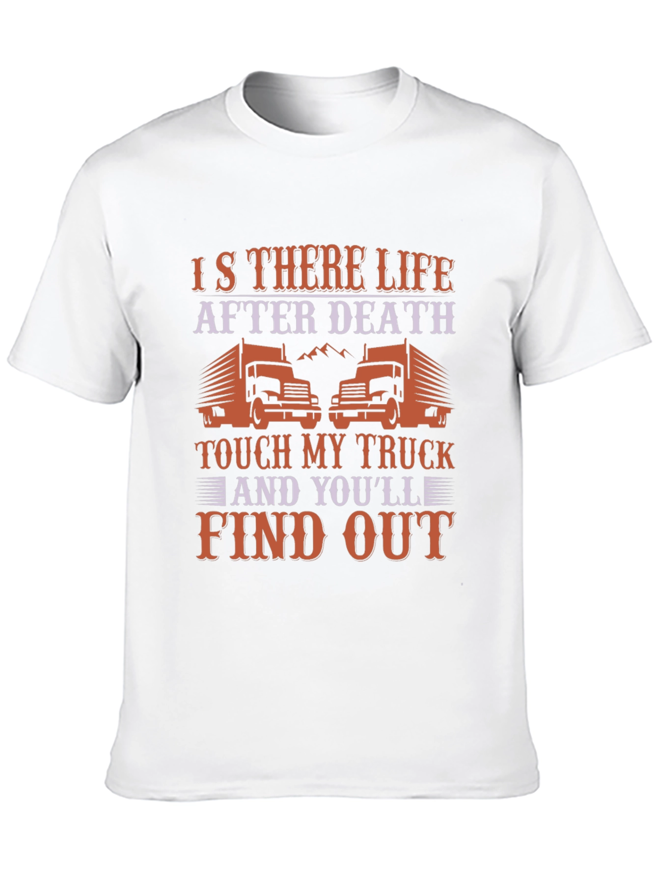 Black Trucker T-Shirt - Is There Life After Death? view 10