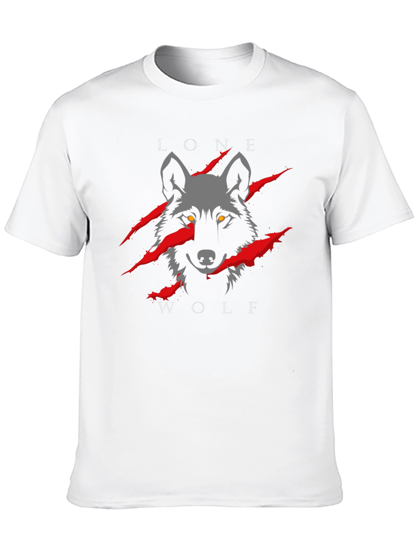 Black Lone Wolf Graphic Tee - Black view 10