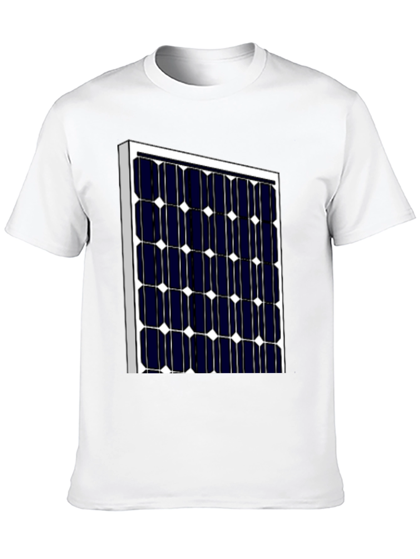 Black Solar Panel Graphic T-Shirt - Eco-Friendly Style view 10