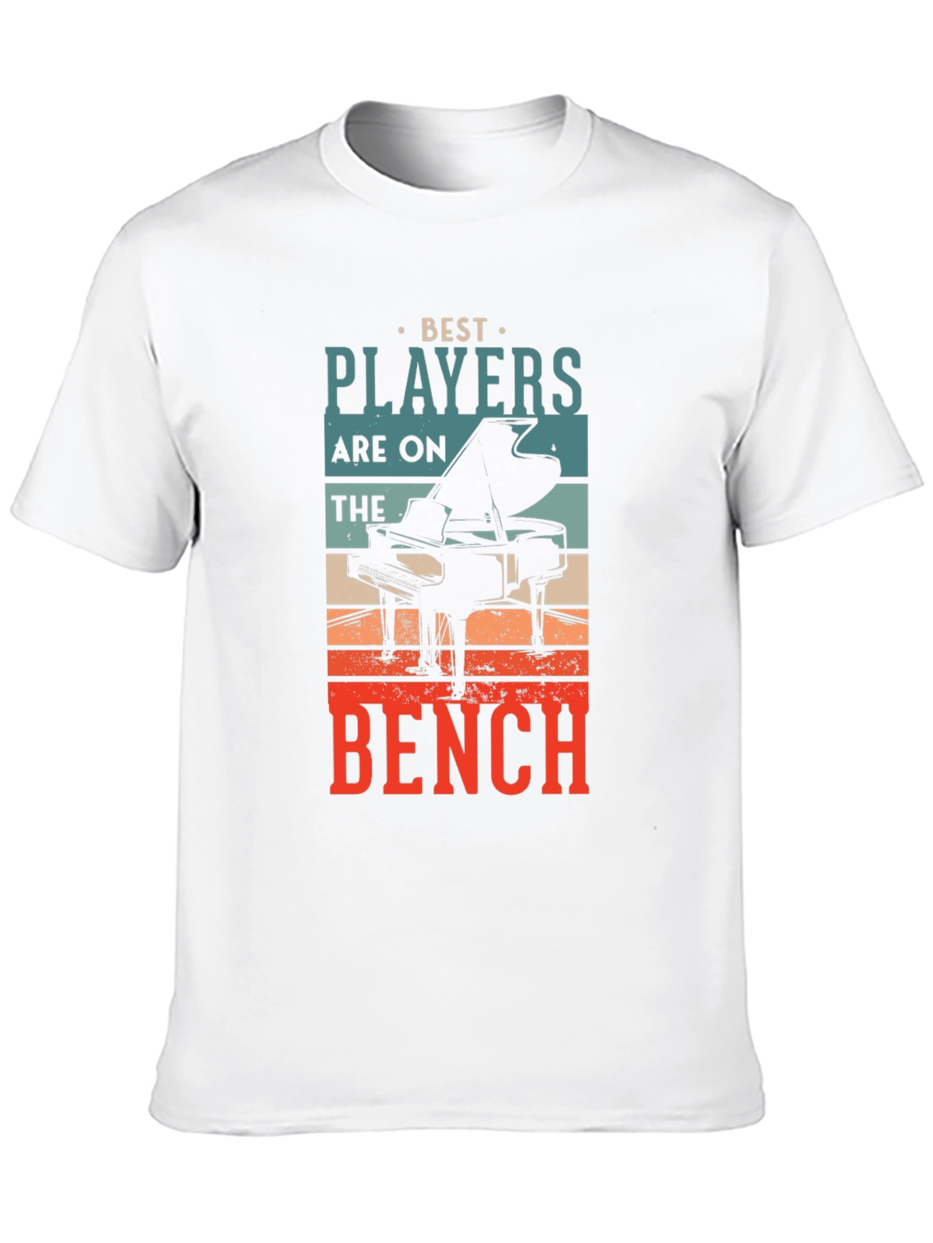 Black Piano Player Graphic T-Shirt: Best Players on the Bench view 10