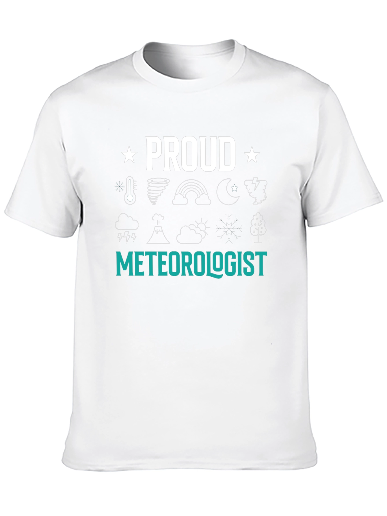 Black Proud Meteorologist Graphic T-Shirt view 10