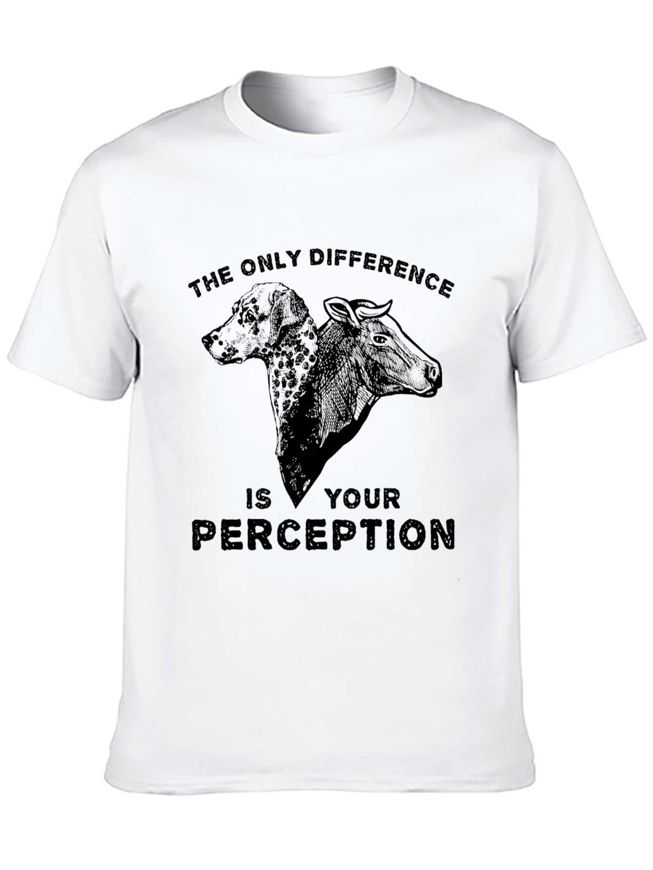 Black Perception Dog & Cow Graphic T-Shirt view 10
