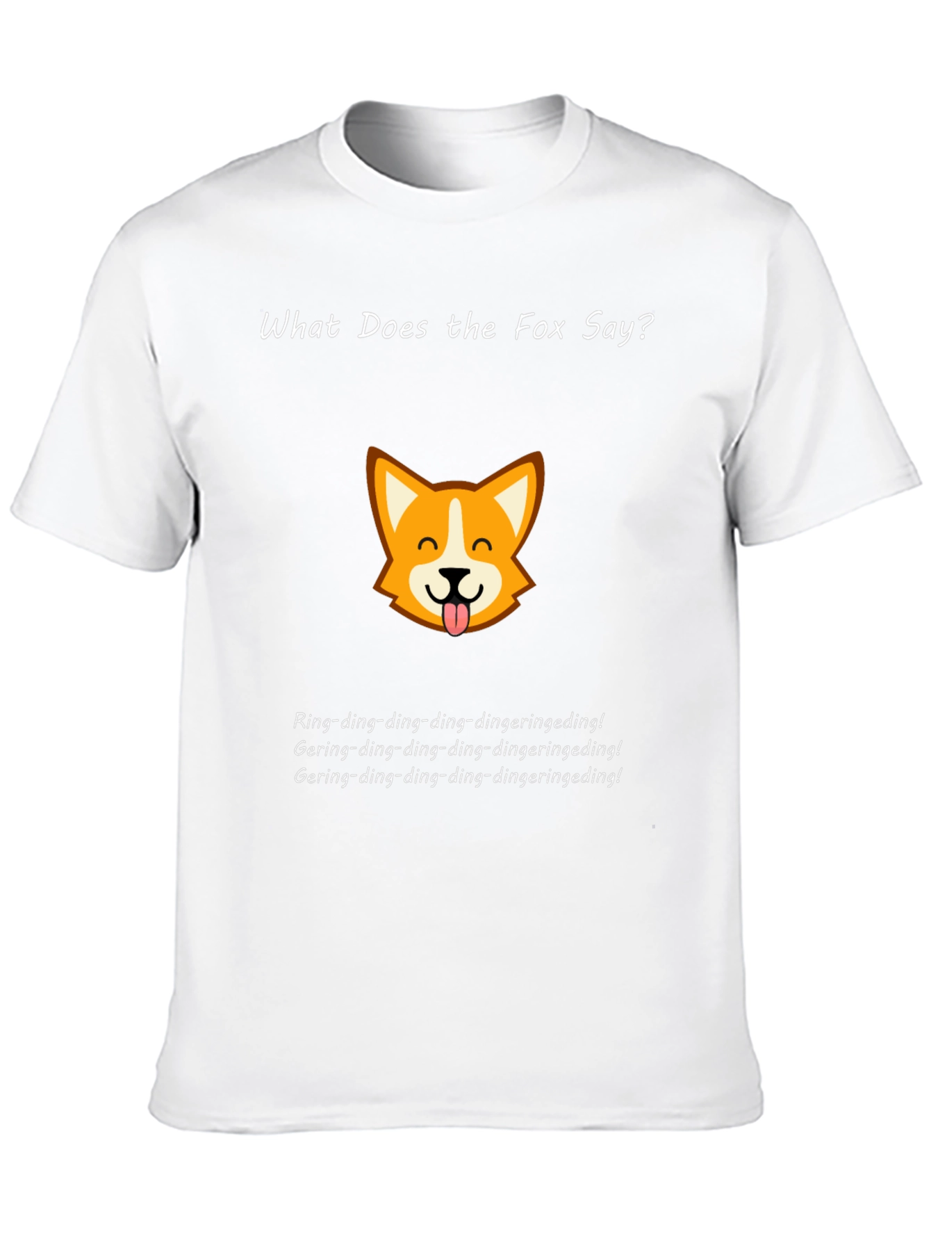 Black What Does the Fox Say Black T-Shirt view 10