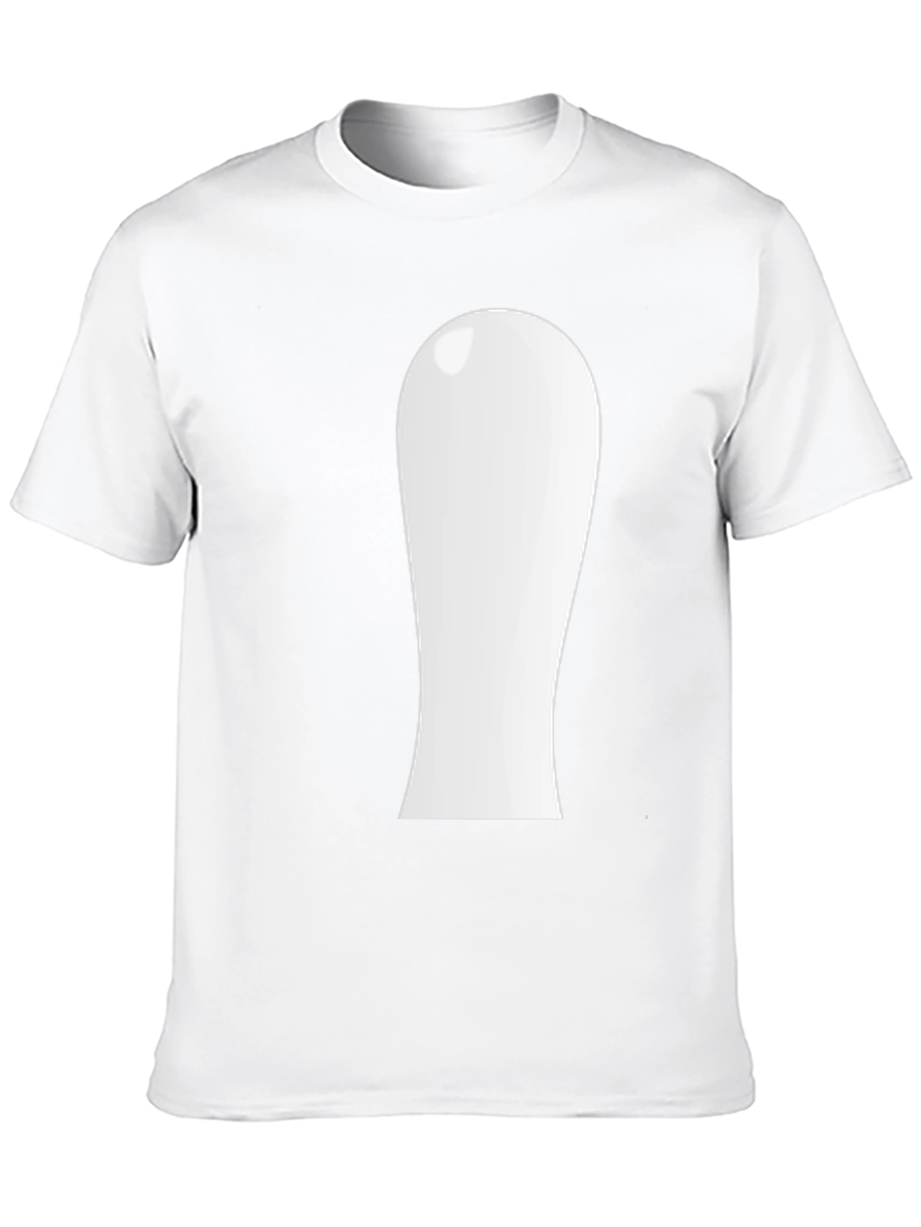 Black Novelty White Blob Graphic Black T-Shirt view 10